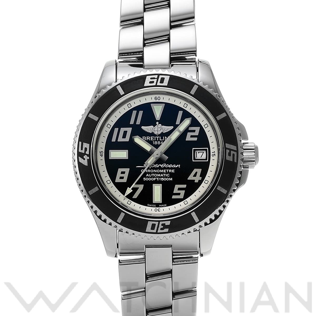 ブライトリング / BREITLING スーパーオーシャン 42 A17364 ブラック メンズ 時計 【中古】【wristwatch】
