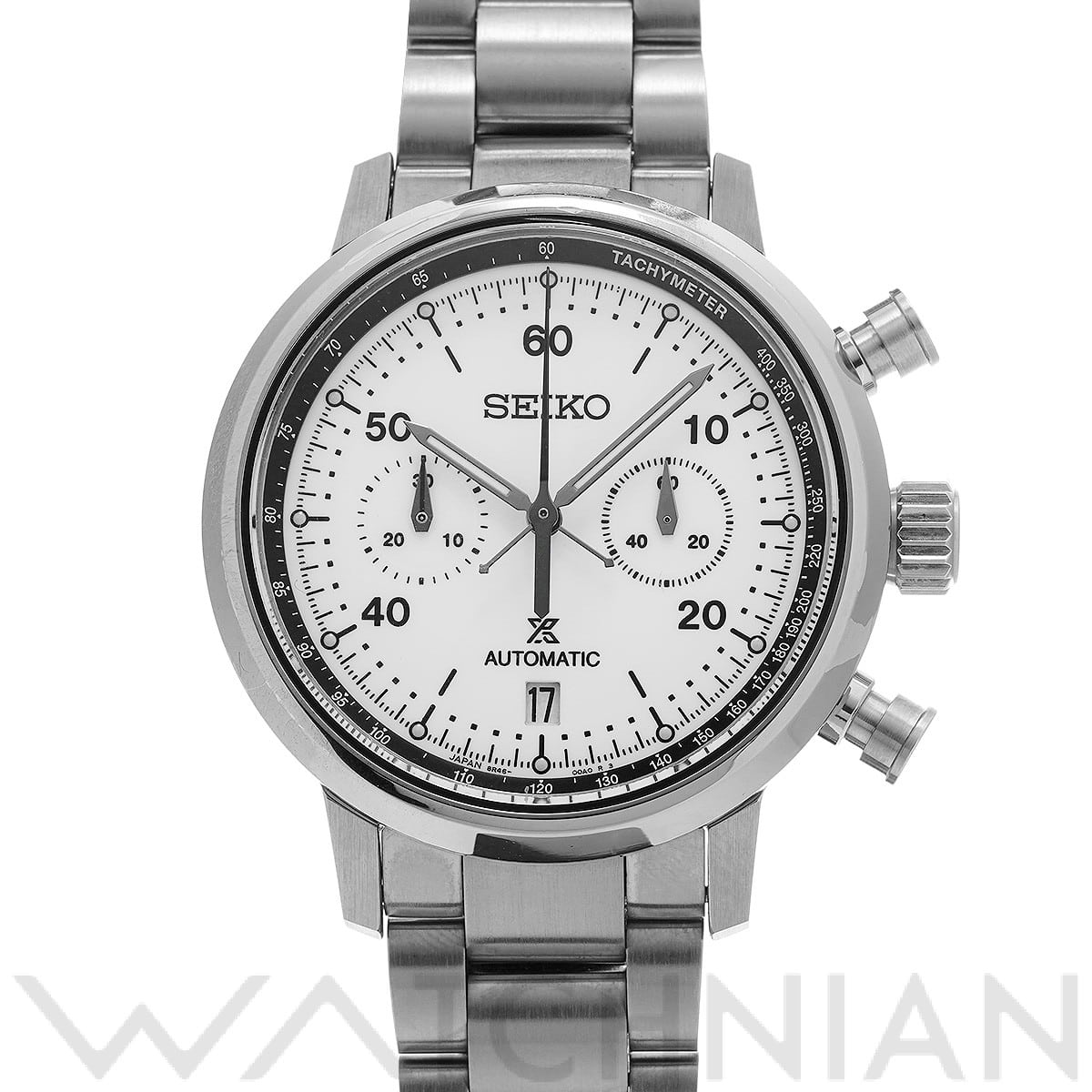 セイコー プロスペックス スピードタイマー メカニカル クロノグラフ SBEC007 ホワイト メンズ 時計 【中古】【wristwatch】
