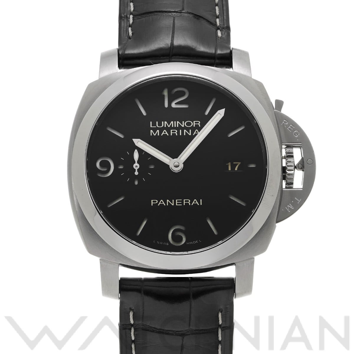 パネライ / PANERAI ルミノールマリーナ 1950 3デイズ オートマティック アッチャイオ PAM00312 ブラック メンズ 時計 【中古】【wristwatch】