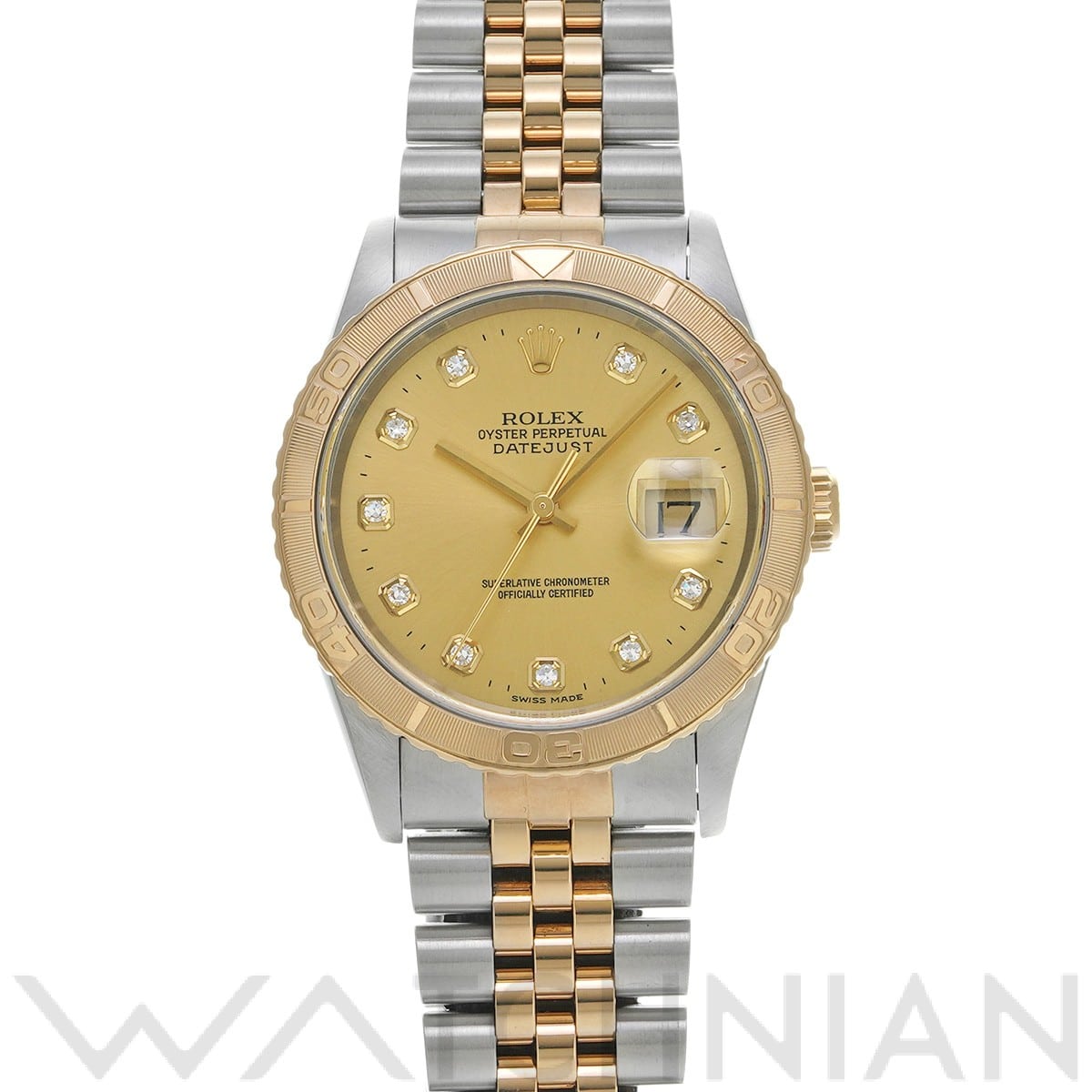 ロレックス デイトジャスト サンダーバード 16263G シャンパン メンズ 時計 【中古】【wristwatch】