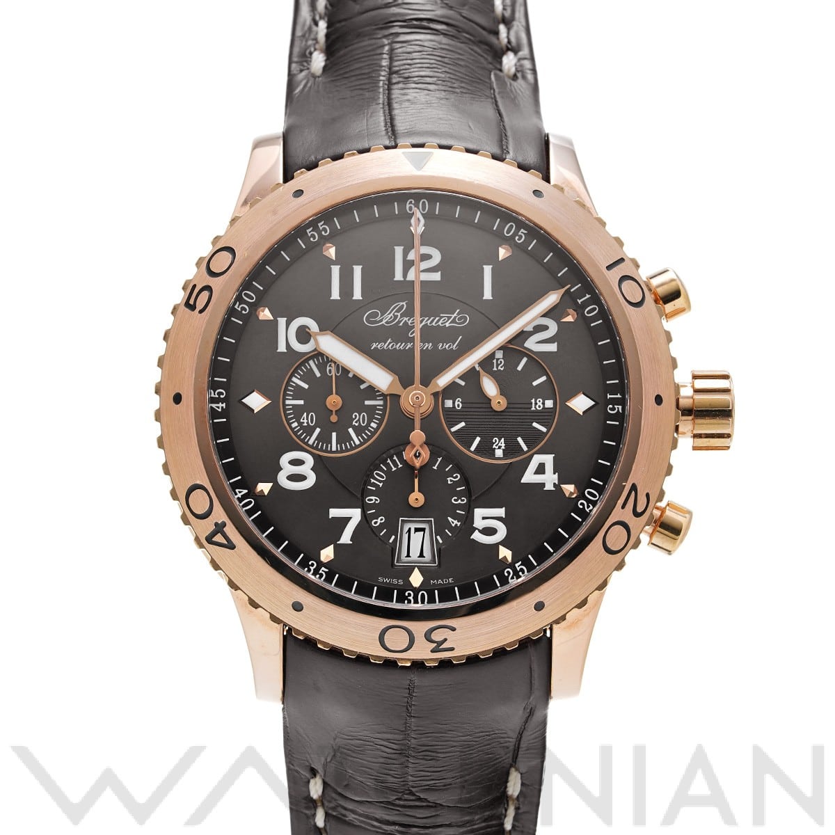 ブレゲ トランスアトランティック タイプXXI 3810BR/92/9ZU グレー メンズ 時計 【中古】【wristwatch】