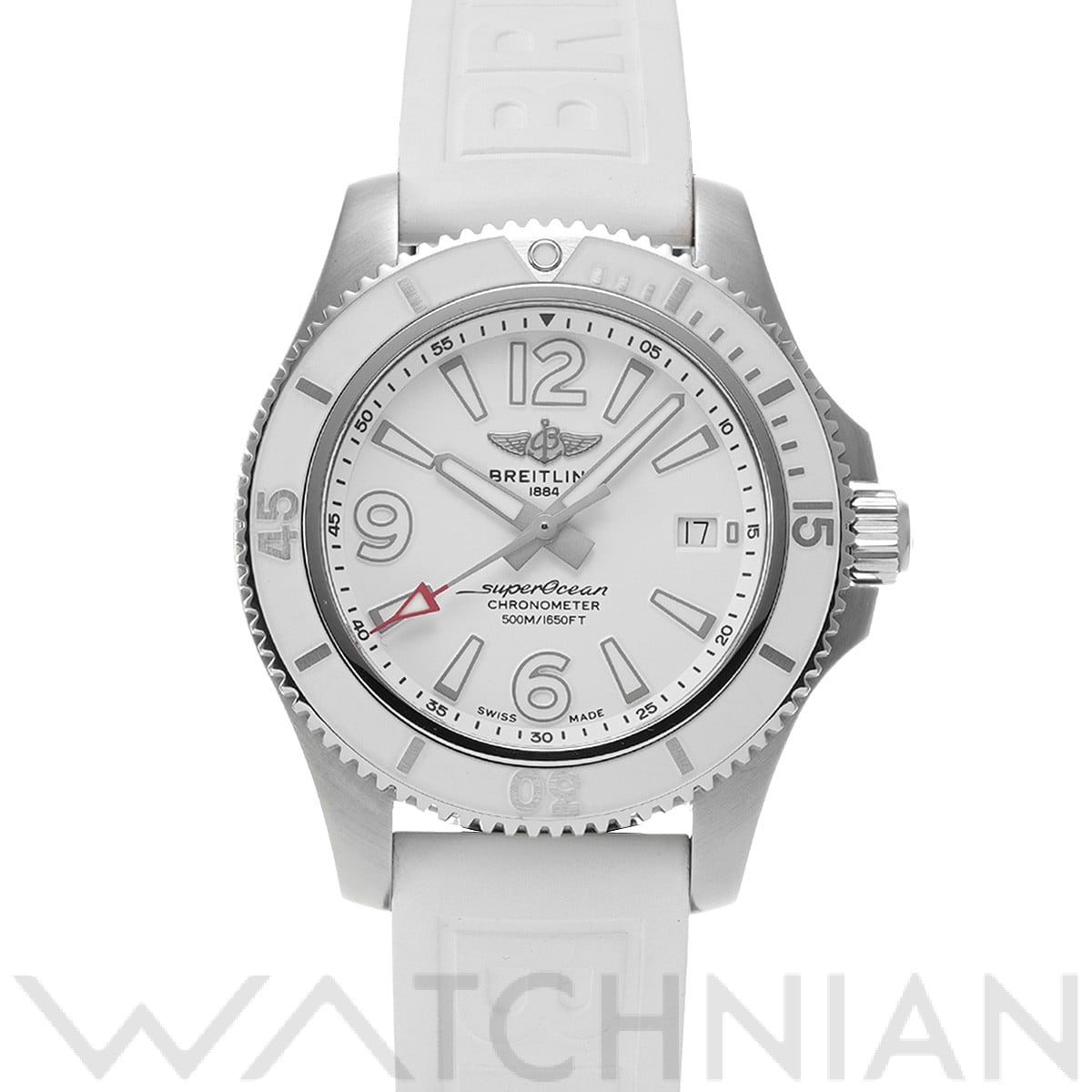 スーパーオーシャン オートマチック 42 ジャパンエディション A17366D21A1S1 ホワイト ブライトリング BREITLING メンズ 【中古】