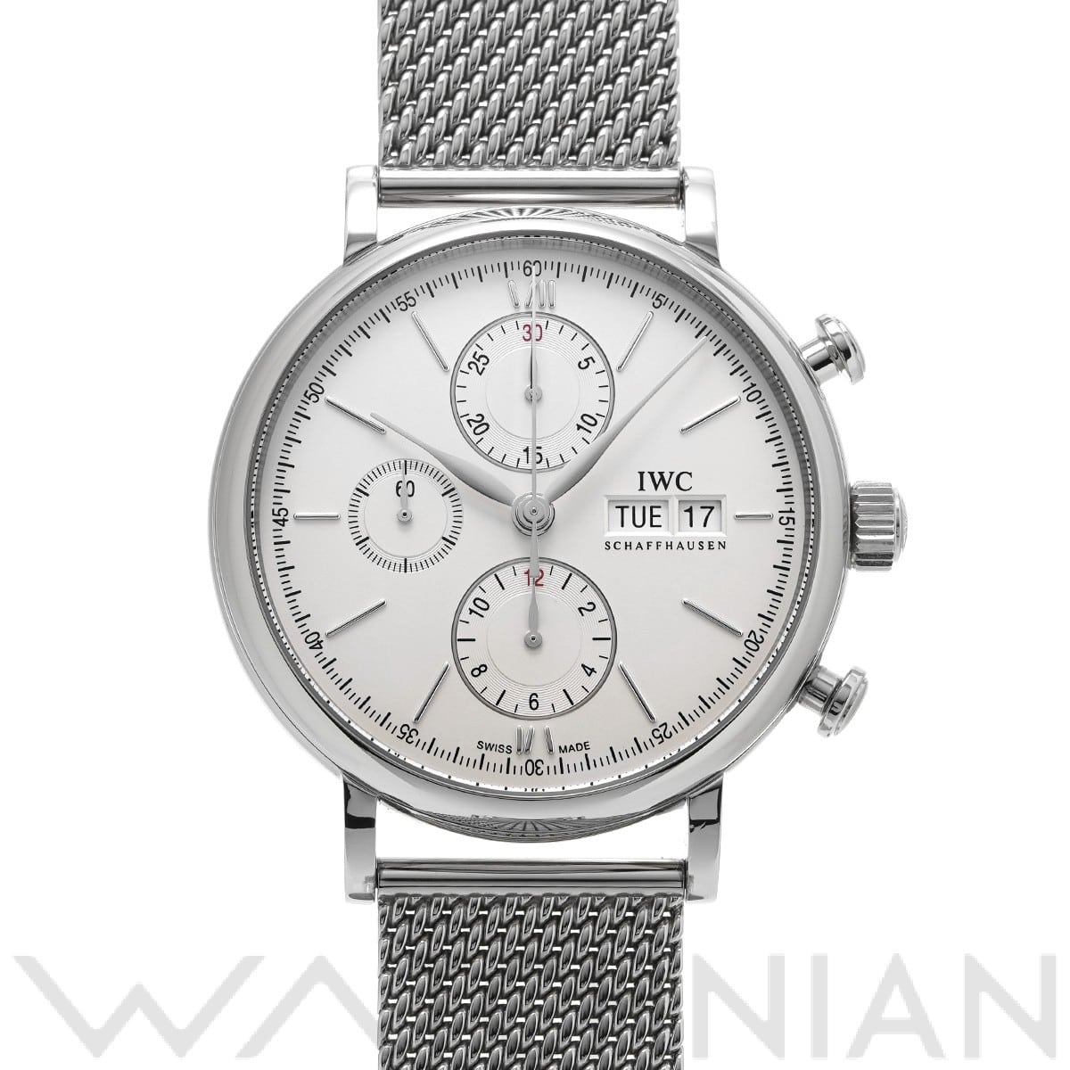 IWC ポートフィノ クロノグラフ IW391009 シルバー メンズ 時計 【中古】【wristwatch】