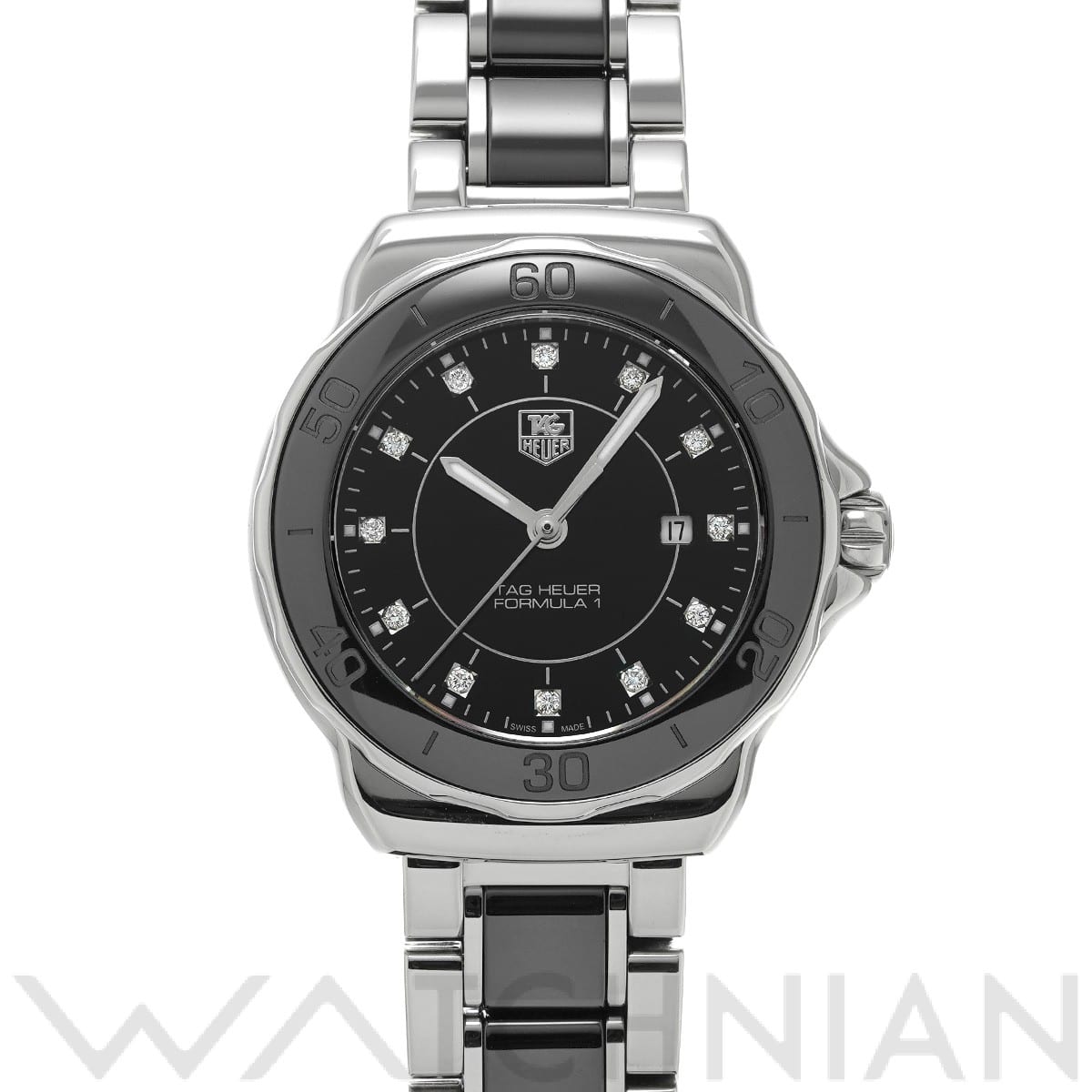 タグ ホイヤー / TAG HEUER フォーミュラ1 クォーツ WAH1314.BA0867 ブラック/ダイヤモンド レディース 時計 【中古】【wristwatch】