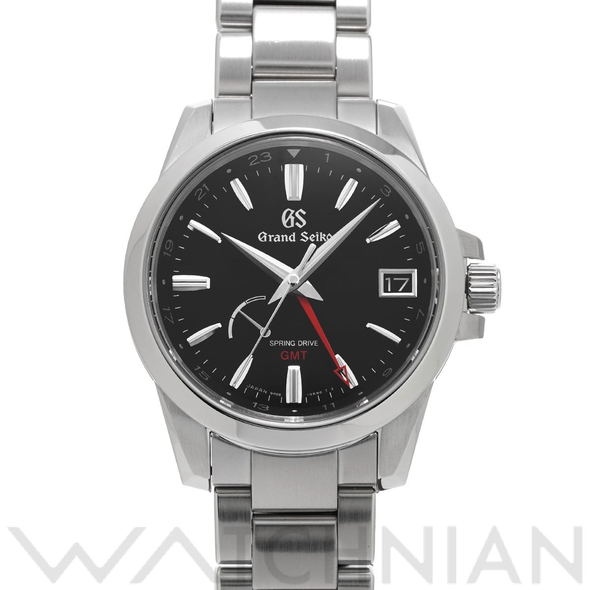 グランドセイコー / Grand Seiko ヘリテージコレクション スプリングドライブ GMT SBGE213 ブラック メンズ 時計 【中古】【wristwatch】