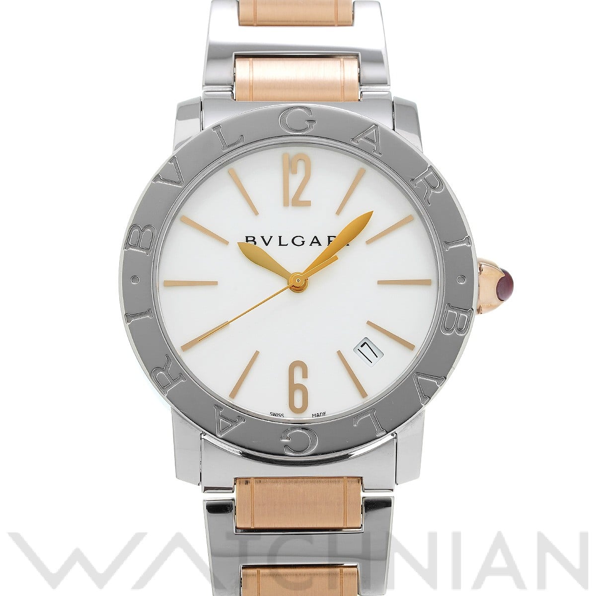 ブルガリ / BVLGARI ブルガリブルガリ BBL37WSSPGD ホワイト レディース 時計 【中古】【wristwatch】