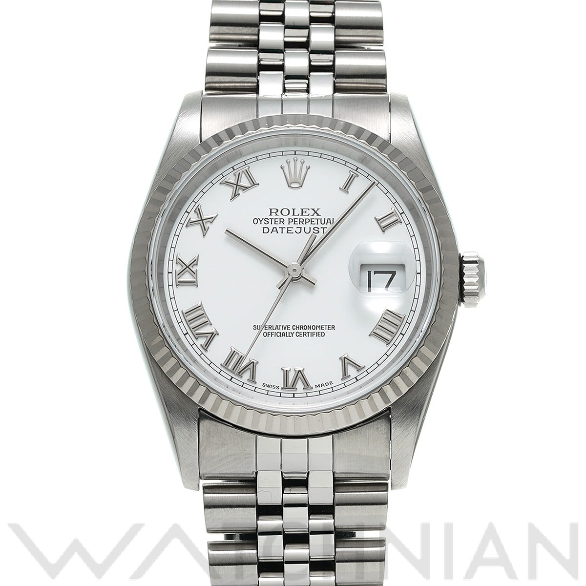 ロレックス デイトジャスト 16234 ホワイト メンズ 時計 【中古】【wristwatch】