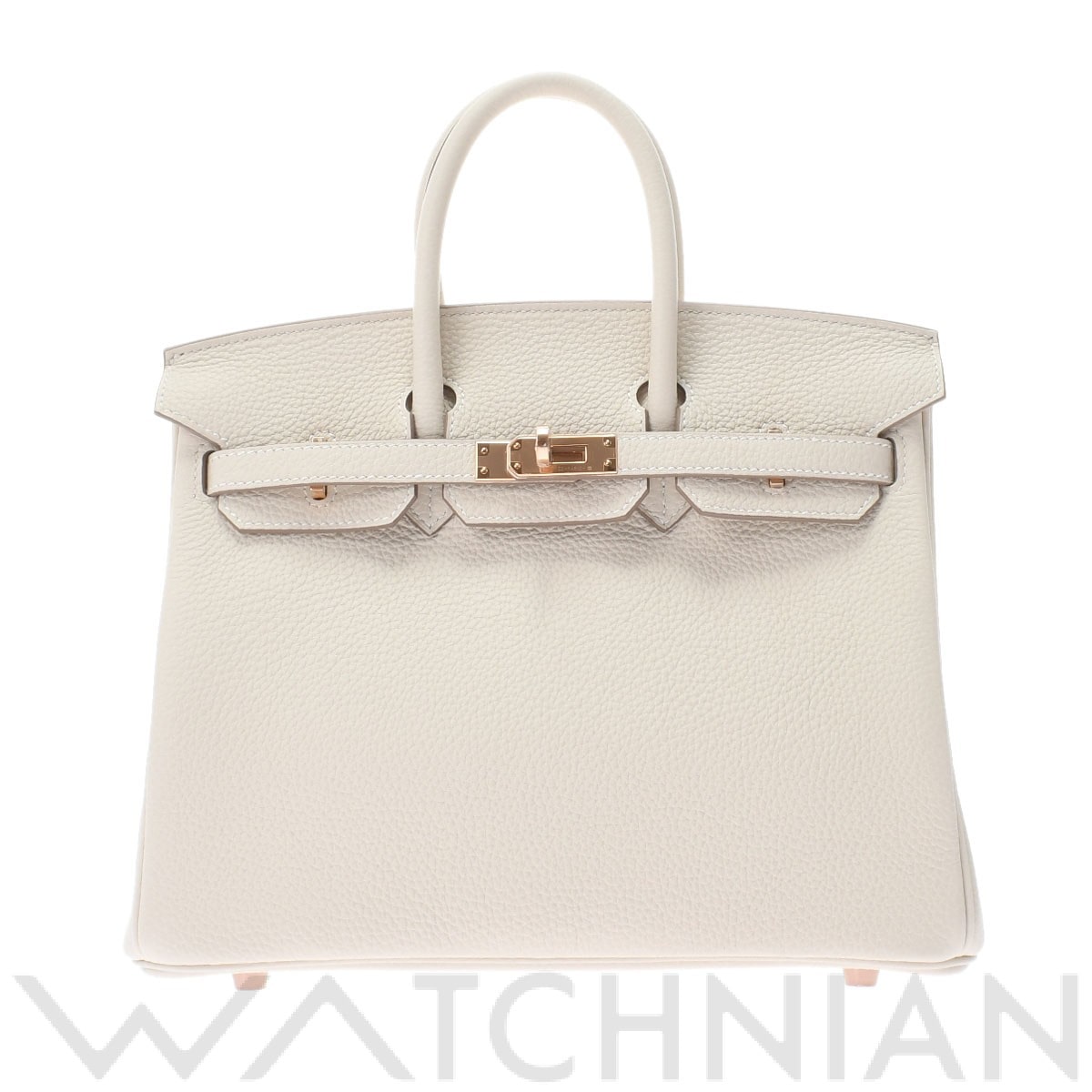 バーキン25 クレ/ローズゴールド金具 トゴ HERMES エルメス レディース 【新品】