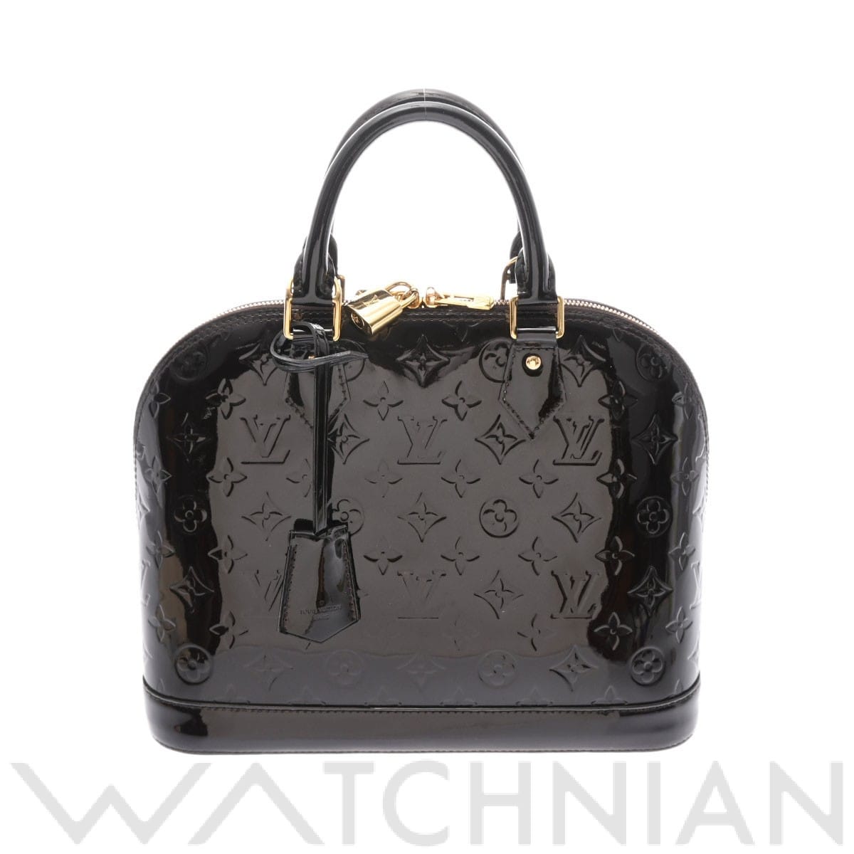 モノグラムヴェルニ アルマPM アマラント M91611 ヴェルニ LOUIS VUITTON ルイ ヴィトン レディース 【中古】