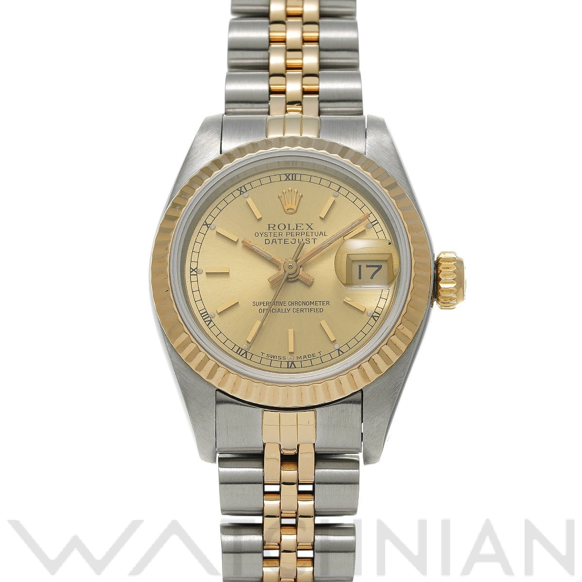 ロレックス デイトジャスト 69173 シャンパン レディース 時計 【中古】【wristwatch】