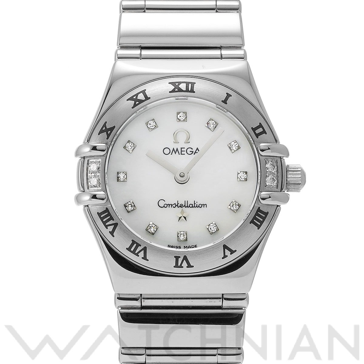 オメガ / OMEGA コンステレーション マイチョイス ミニ クォーツ 1566.76 ホワイトシェル/ダイヤモンド レディース 時計 【中古】【wristwatch】