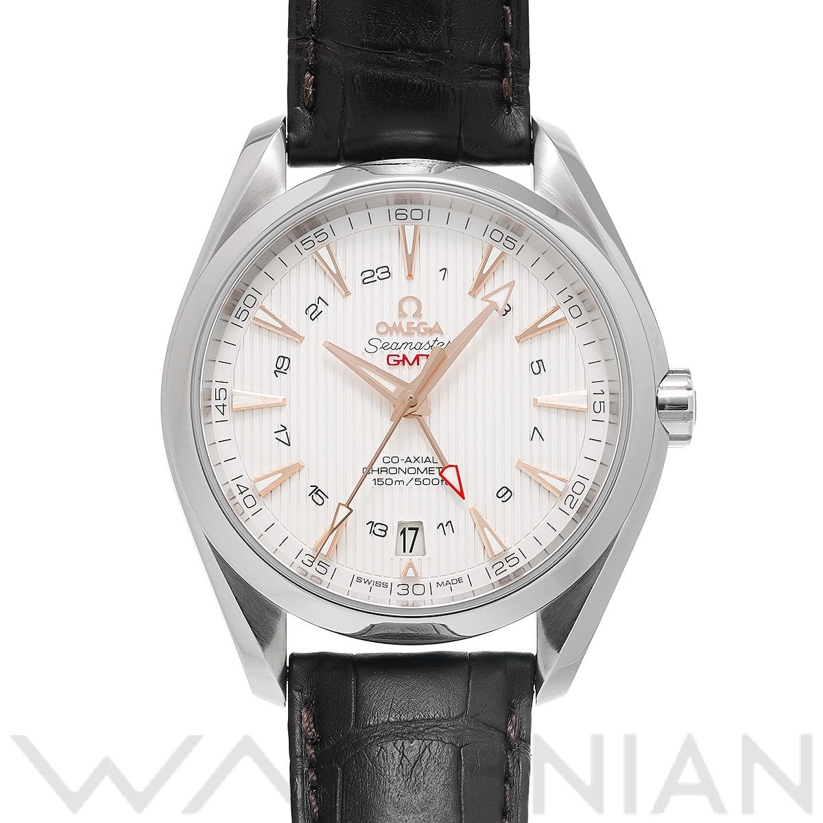 シーマスター アクアテラ コーアクシャル GMT 231.13.43.22.02.004 シルバー オメガ OMEGA メンズ 【中古】