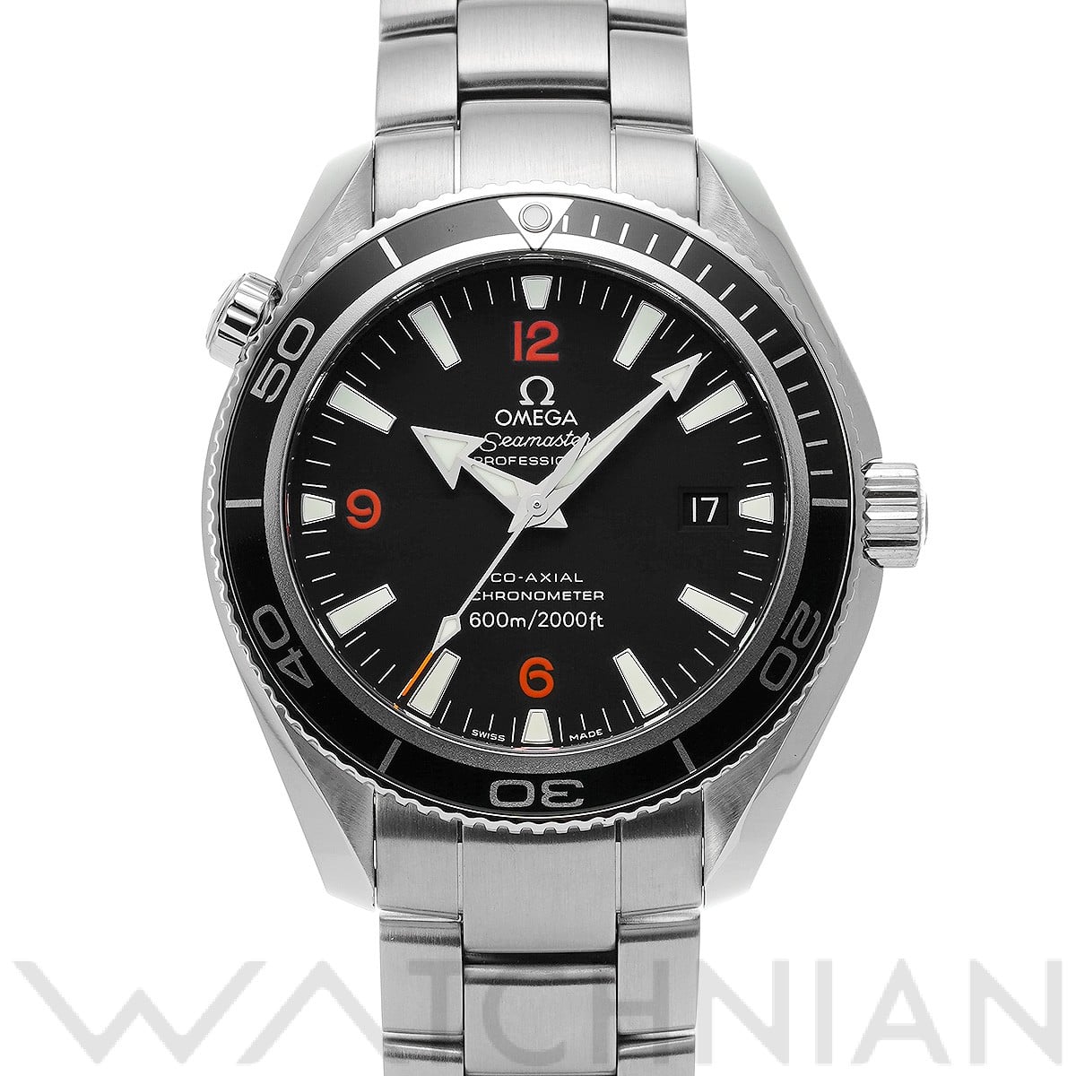 オメガ / OMEGA シーマスター プラネットオーシャン 600 コーアクシャル 2201.51 ブラック メンズ 時計 【中古】【wristwatch】