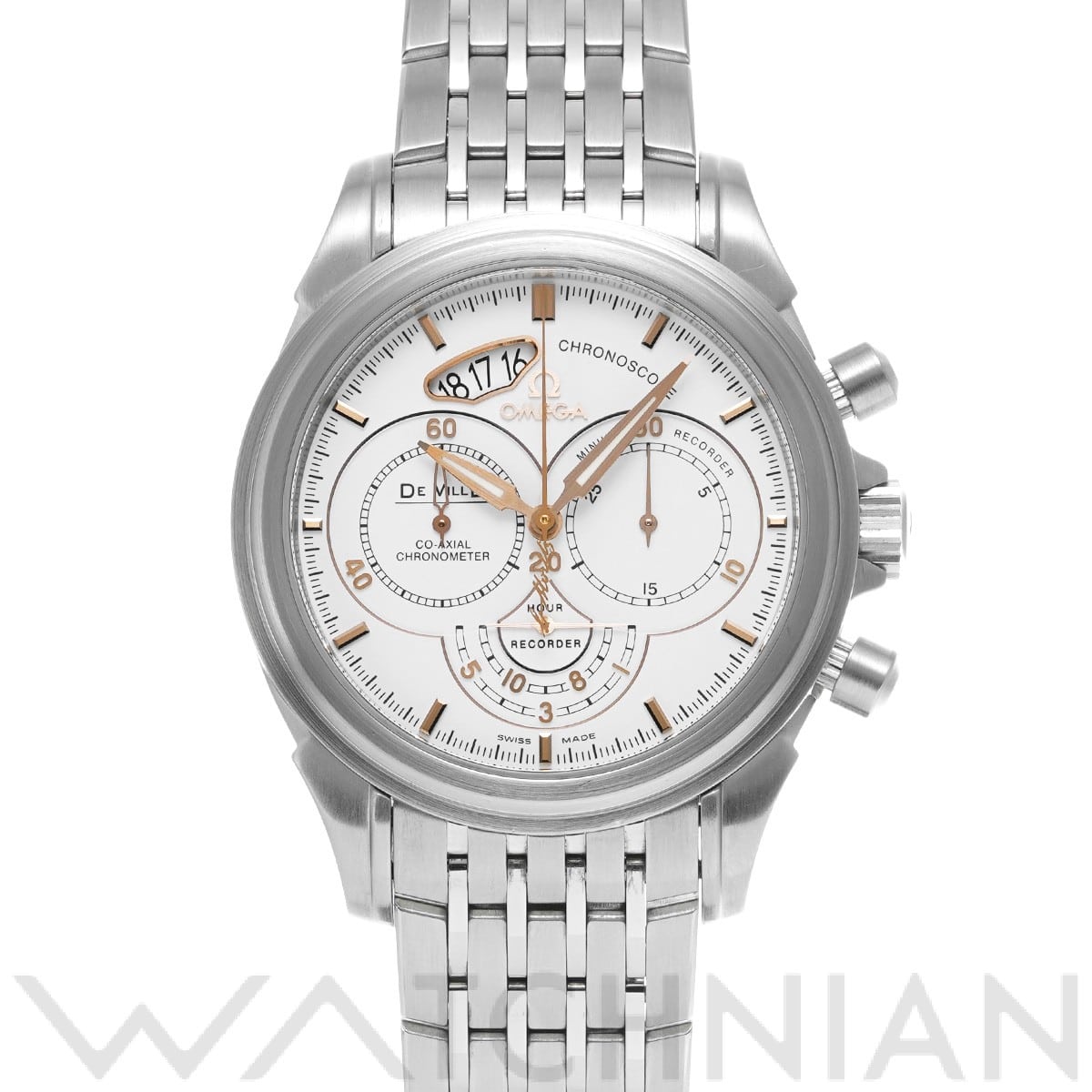 オメガ / OMEGA デ・ヴィル クロノスコープ コーアクシャル 422.10.41.50.04.001 ホワイト メンズ 時計 【中古】【wristwatch】