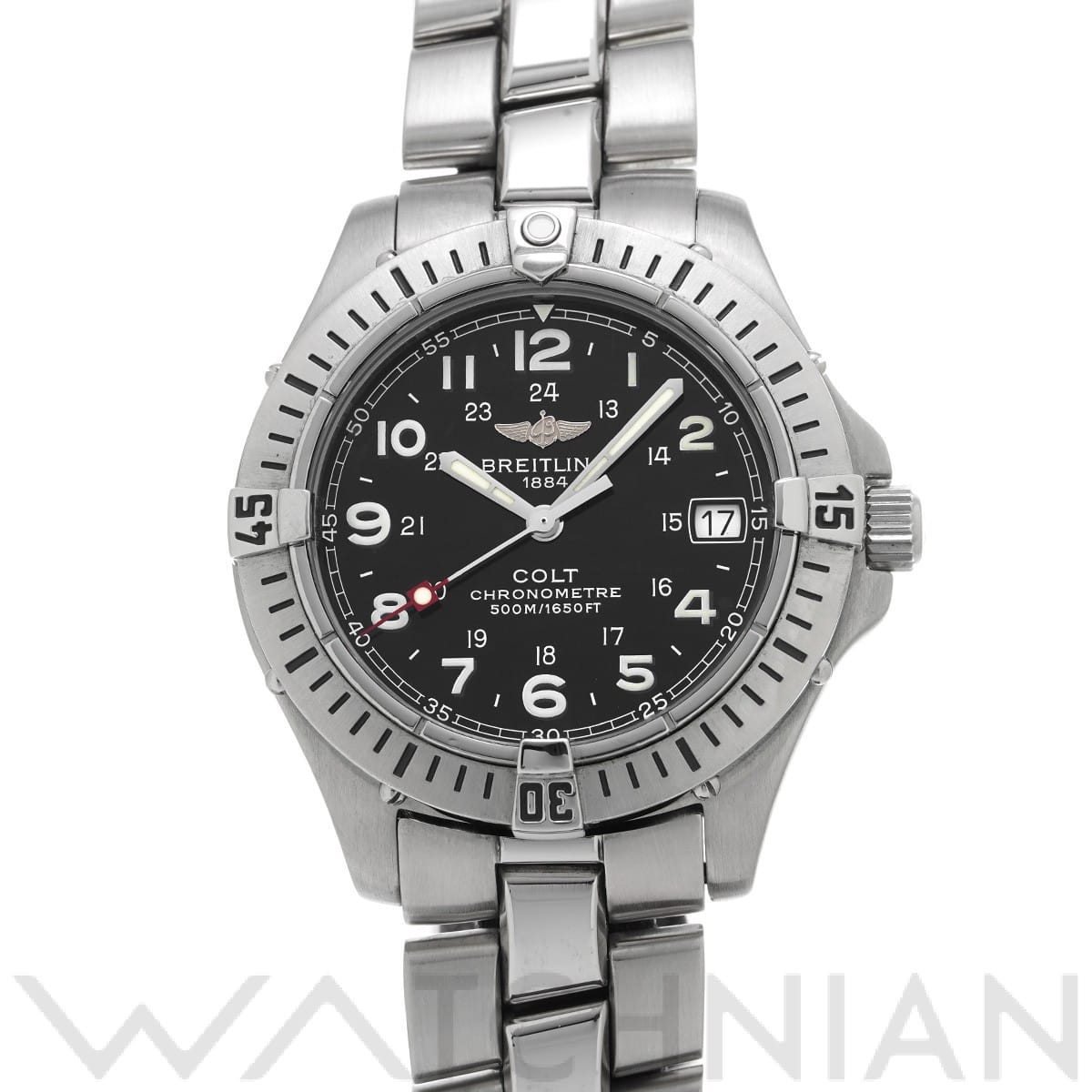 ブライトリング / BREITLING コルト クォーツ A74350 ブラック ユニセックス 時計 【中古】【wristwatch】