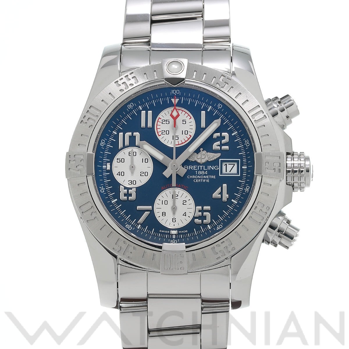 ブライトリング / BREITLING アベンジャー II A1338111C1A1 ブルー/シルバー メンズ 時計 【中古】【wristwatch】