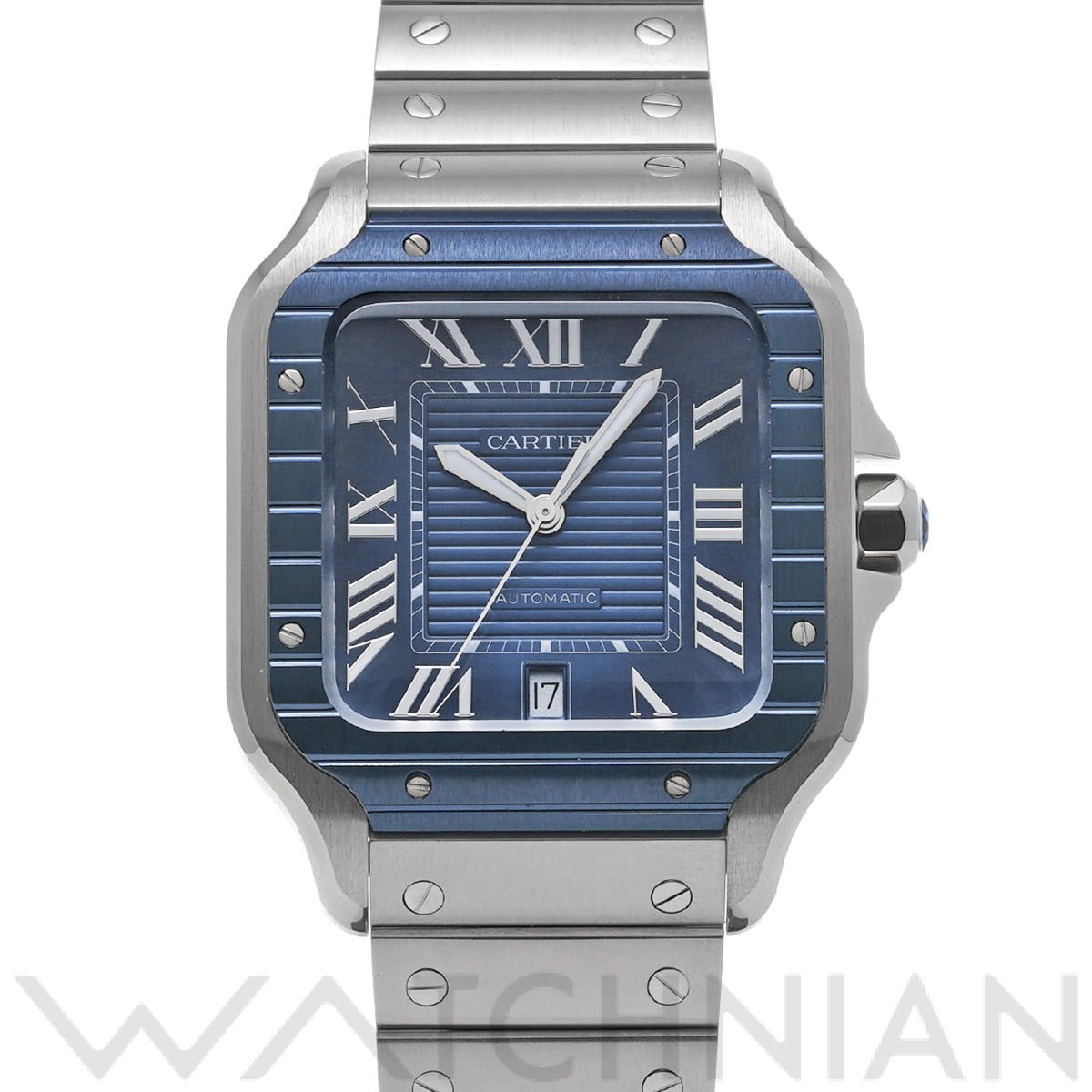 カルティエ / CARTIER サントス ドゥ カルティエ LM WSSA0048 ブルー メンズ 時計 【中古】【wristwatch】