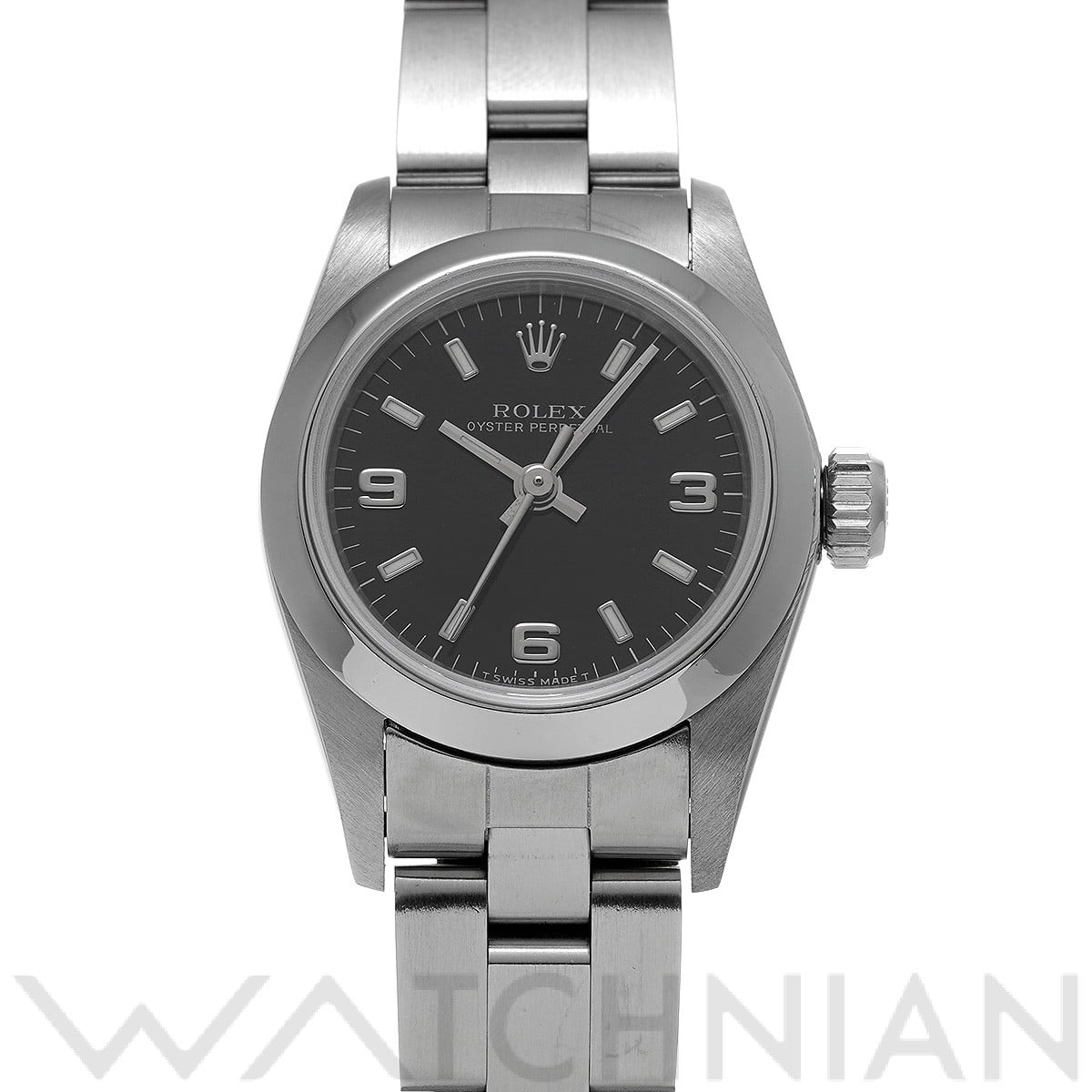 ロレックス / ROLEX オイスターパーペチュアル 67180 ブラック レディース 時計 【中古】【wristwatch】
