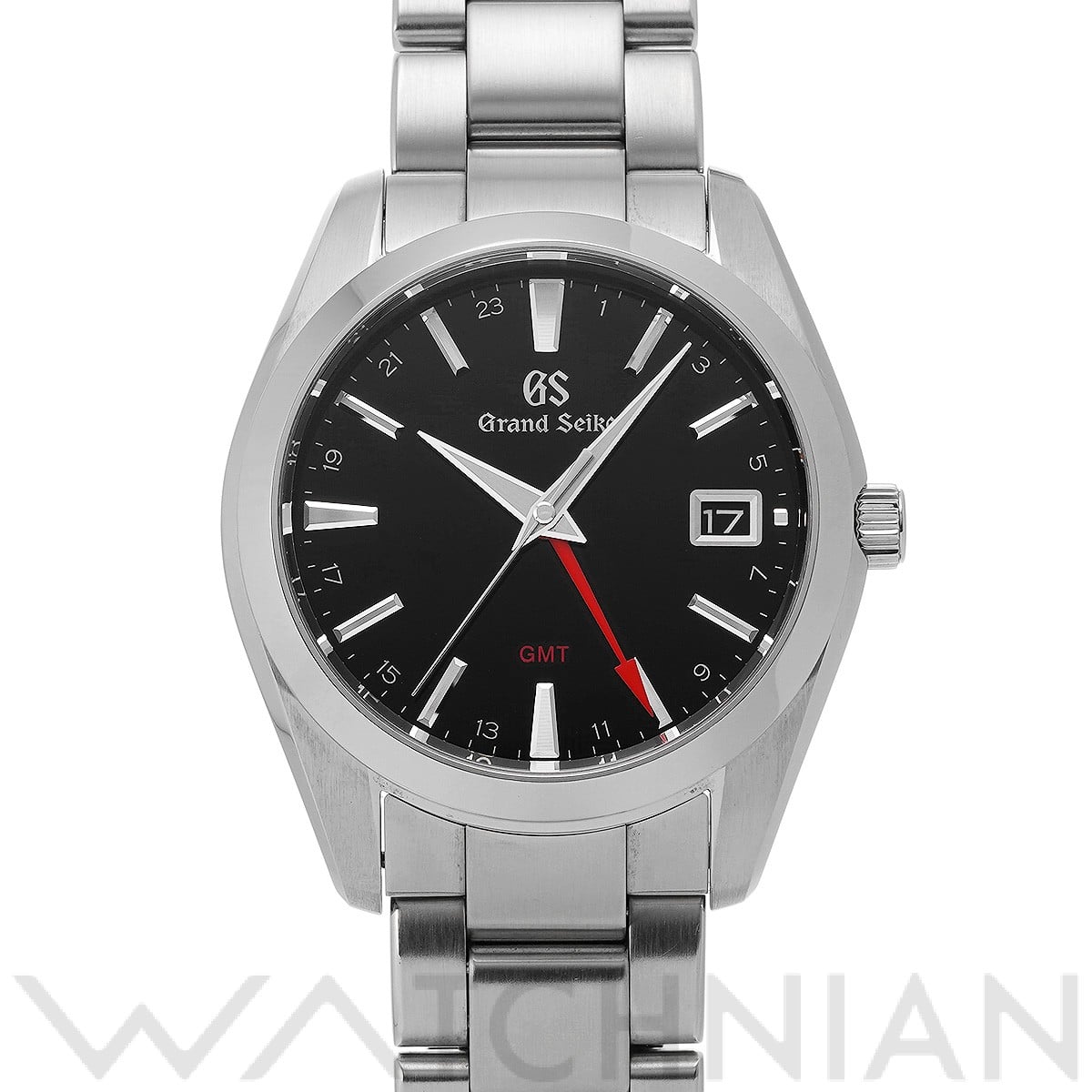 グランドセイコー / Grand Seiko ヘリテージコレクション クォーツ GMT SBGN013 ブラック メンズ 時計 【中古】【wristwatch】
