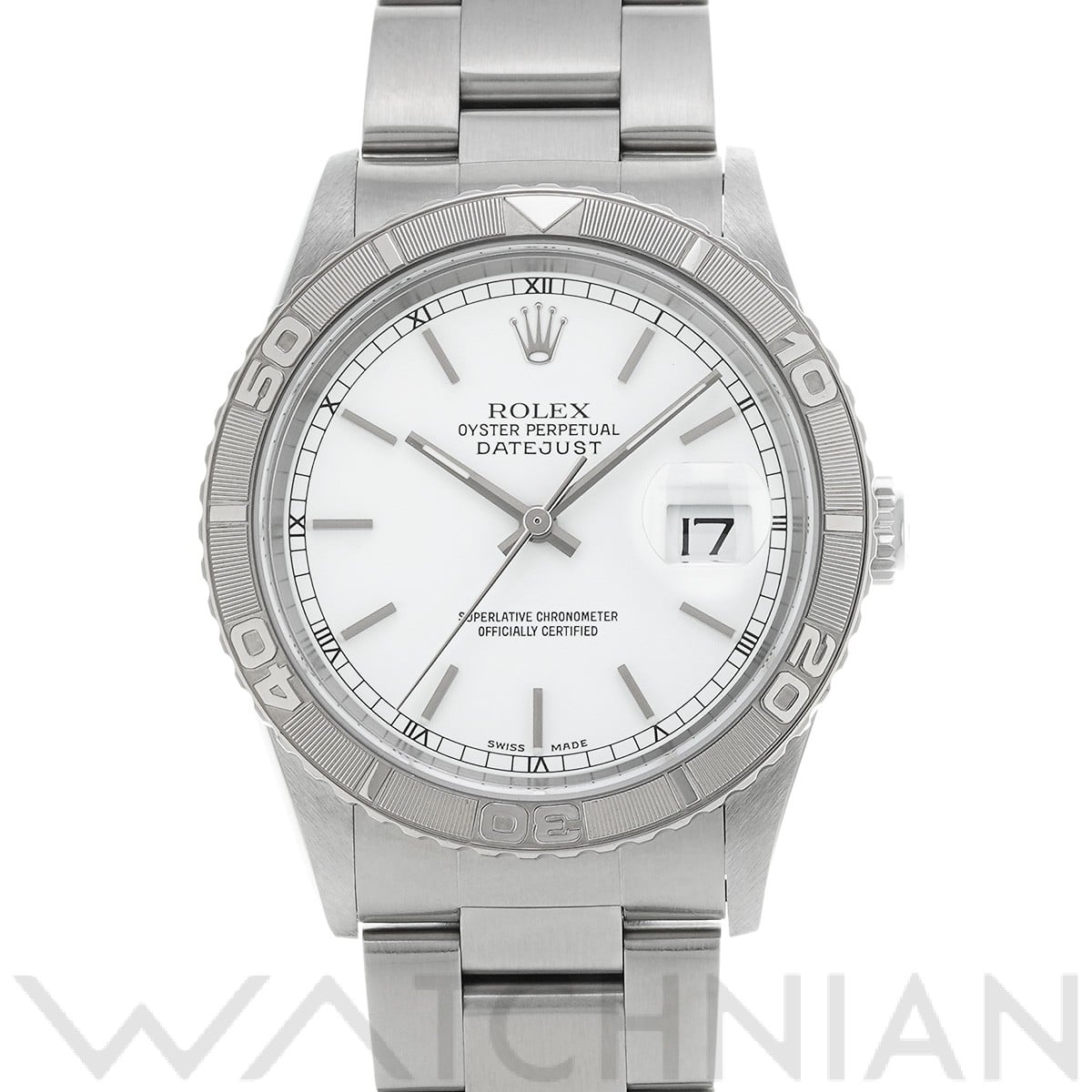 ロレックス デイトジャスト サンダーバード 16264 ホワイト メンズ 時計 【中古】【wristwatch】