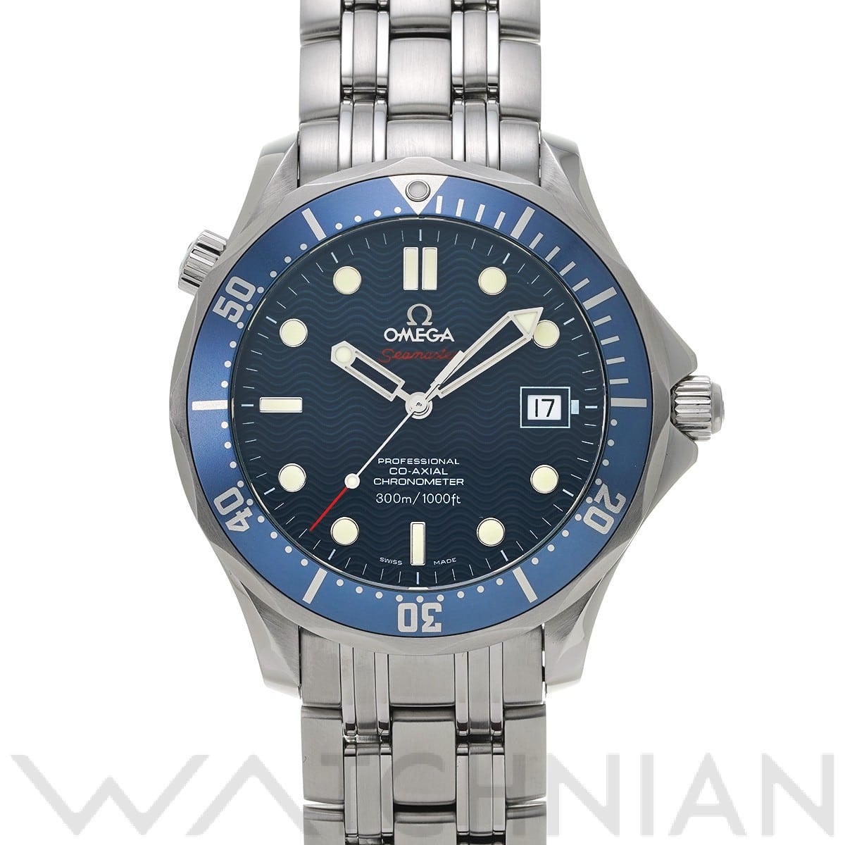 オメガ / OMEGA シーマスター ダイバー300 コーアクシャル 2220.80 ブルー メンズ 時計 【中古】【wristwatch】