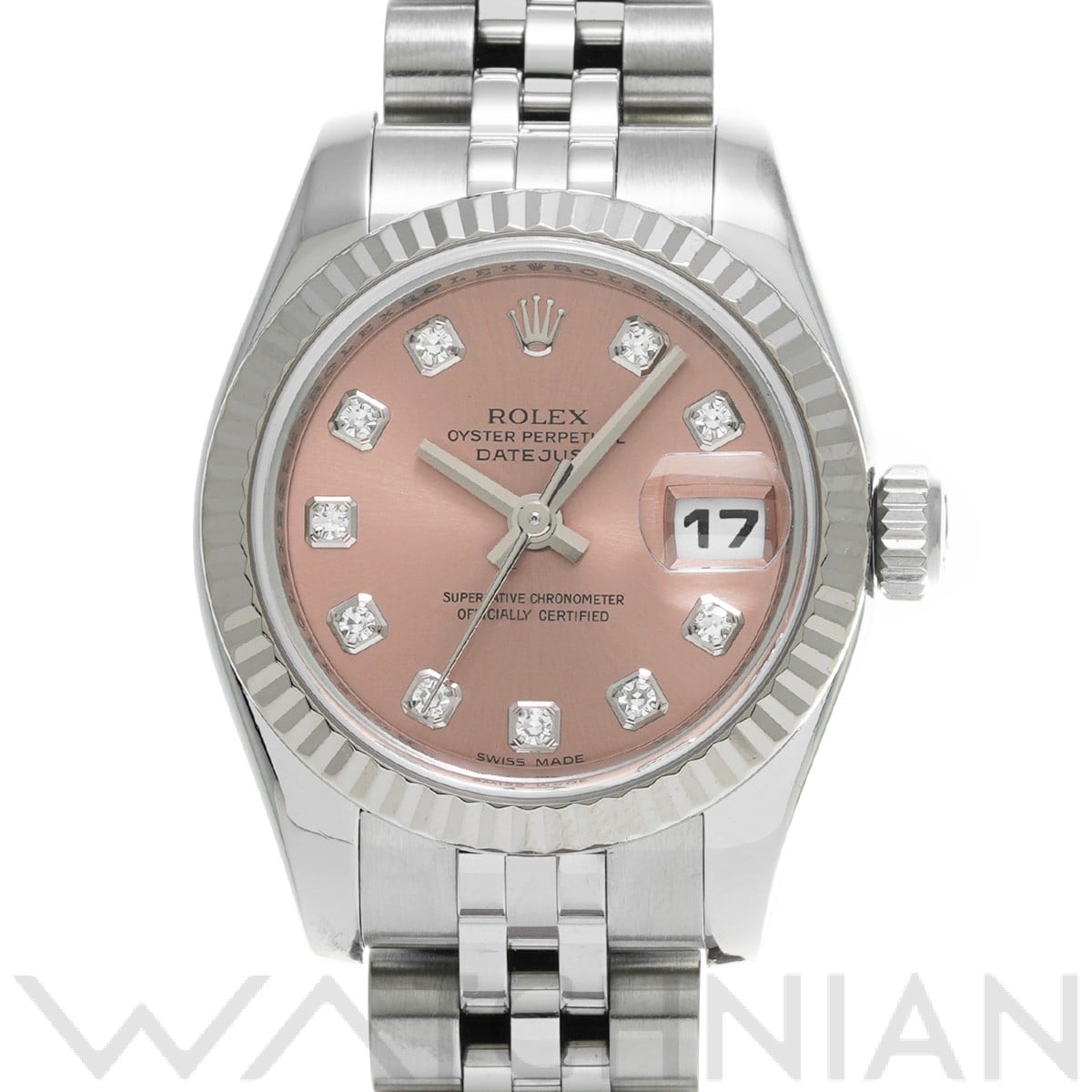 ロレックス レディ デイトジャスト 26 179174G ピンク/ダイヤモンド レディース 時計 【中古】【wristwatch】