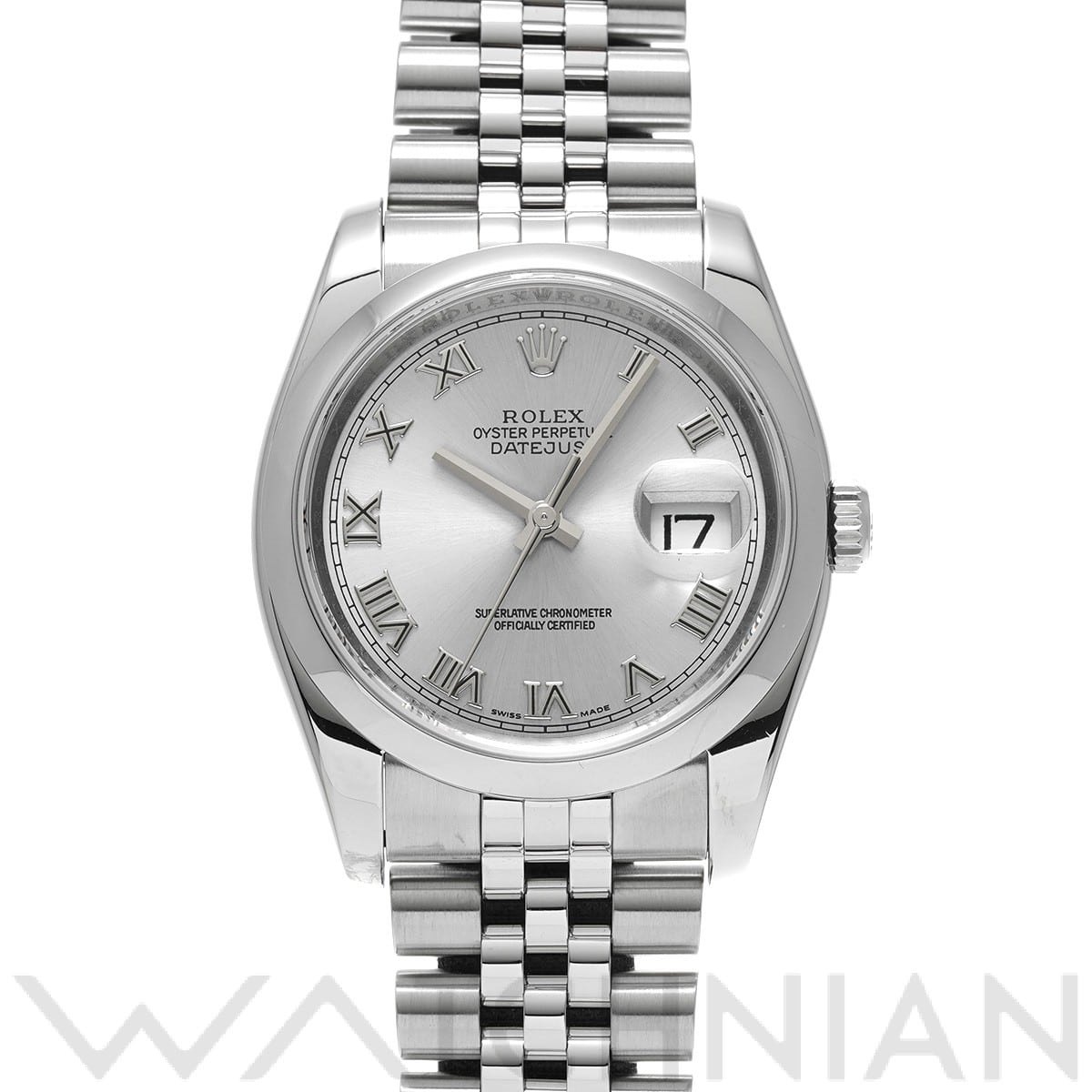 ロレックス デイトジャスト 36 116200 グレー メンズ 時計 【中古】【wristwatch】