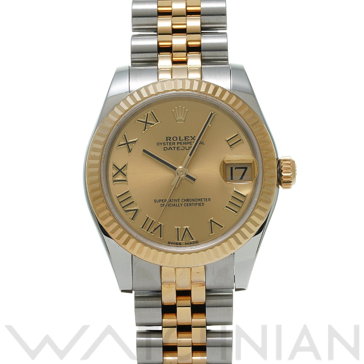 ロレックス デイトジャスト 31 178273 シャンパン ユニセックス 時計 【中古】【wristwatch】