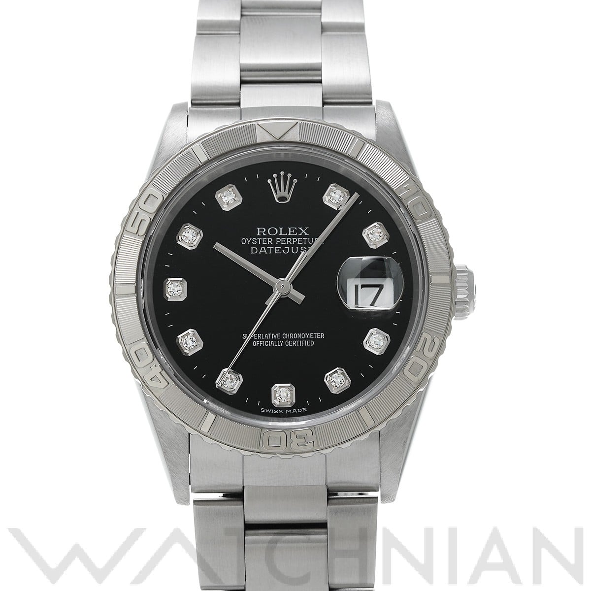 ロレックス デイトジャスト サンダーバード 16264G ブラック/ダイヤモンド メンズ 時計 【中古】【wristwatch】