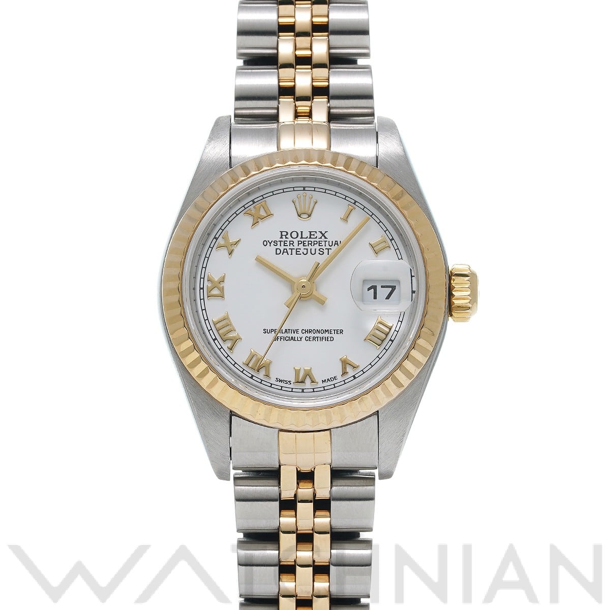 ロレックス デイトジャスト 79173 ホワイト レディース 時計 【中古】【wristwatch】