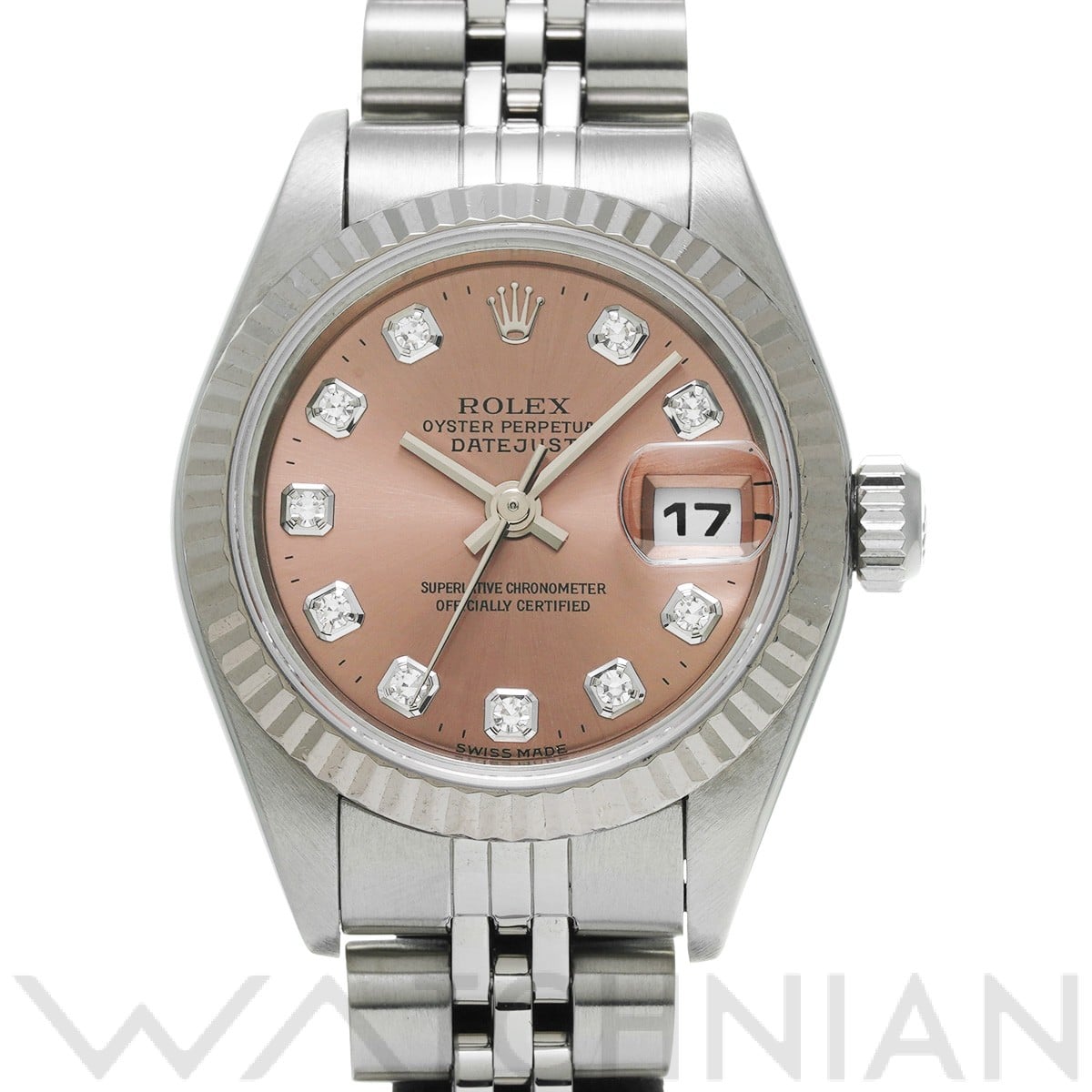 ロレックス デイトジャスト 79174G ピンク/ダイヤモンド レディース 時計 【中古】【wristwatch】