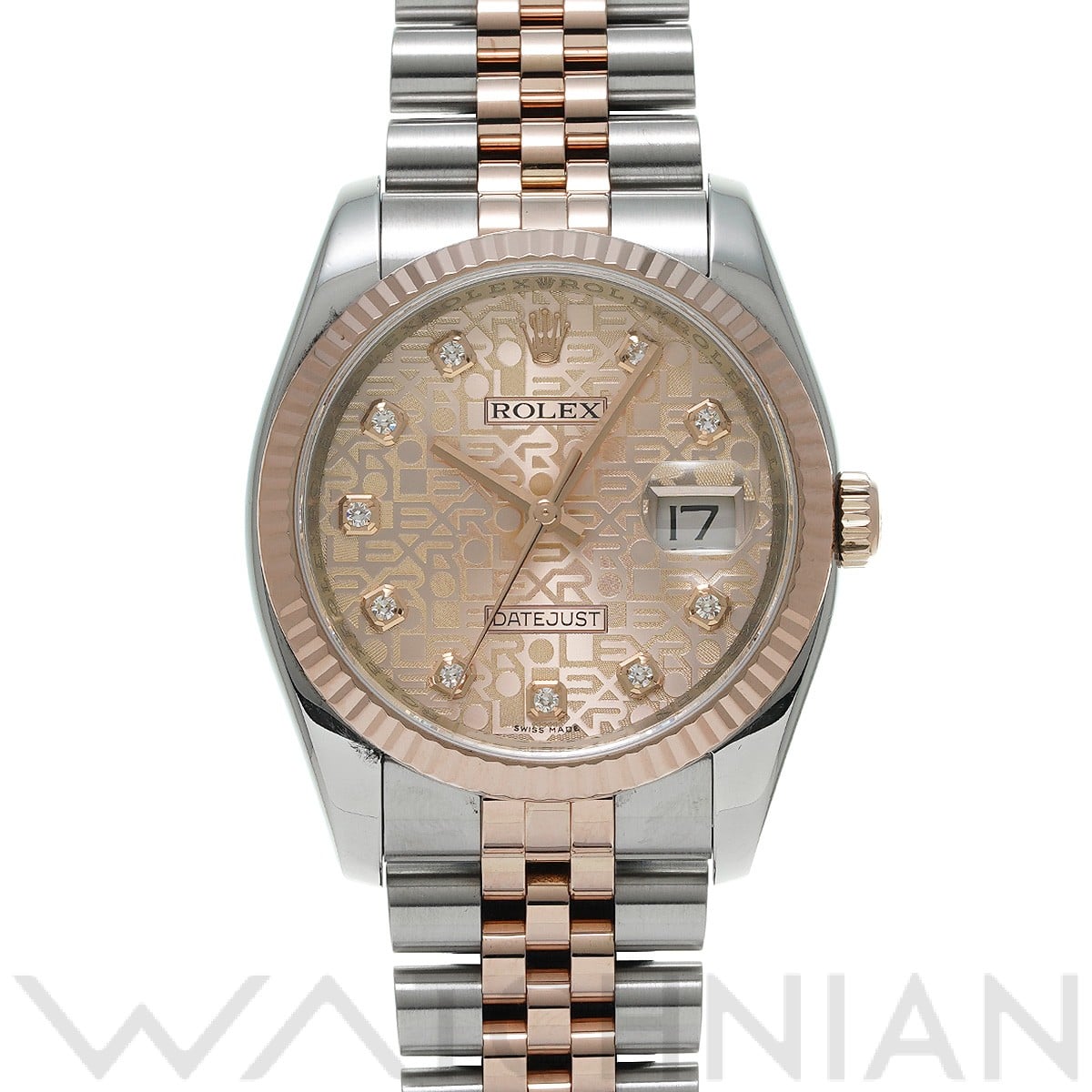 ロレックス デイトジャスト 36 116231G ピンクコンピュータ/ダイヤモンド メンズ 時計 【中古】【wristwatch】