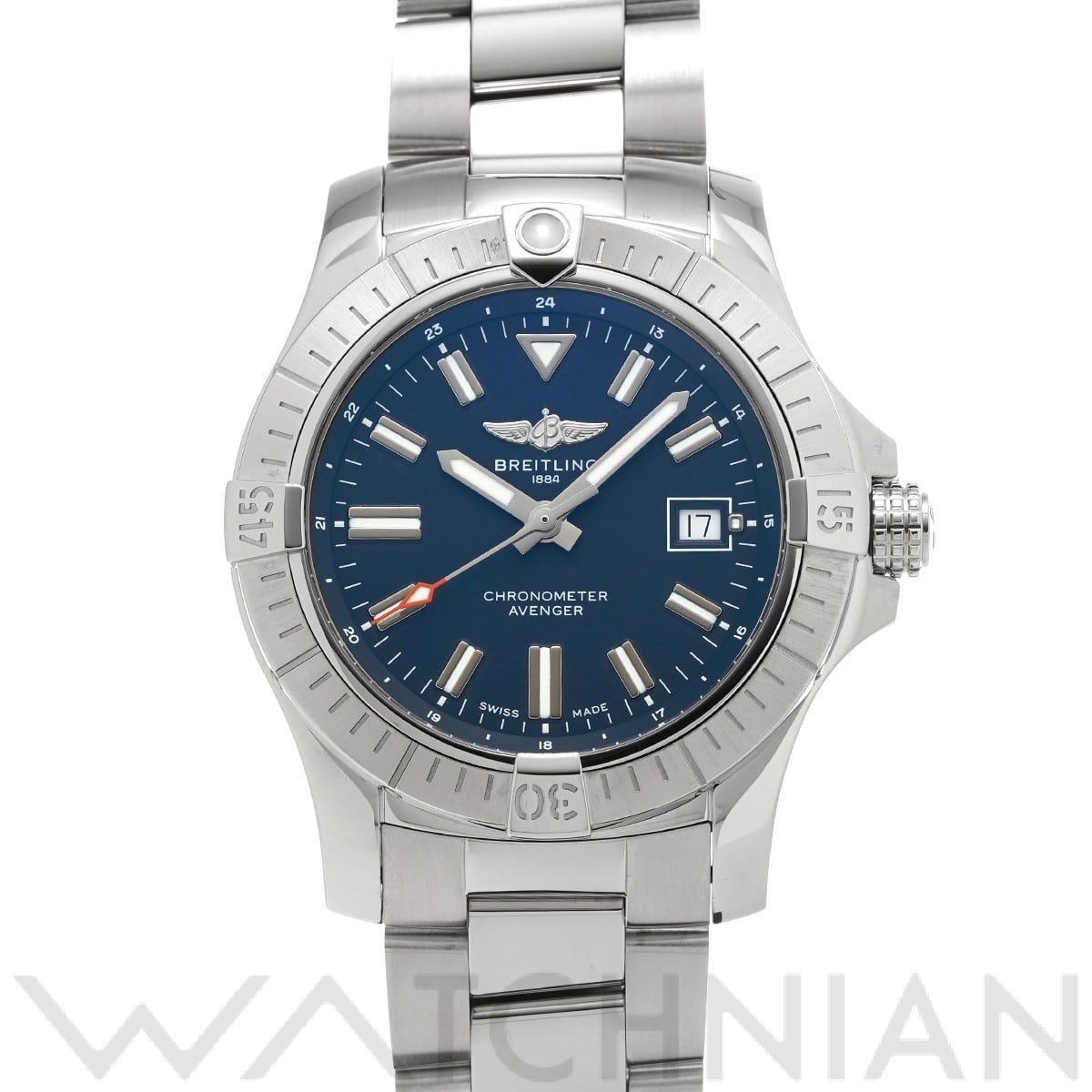 ブライトリング / BREITLING アベンジャー オートマチック 43 A17318101C1A1 ブルー メンズ 時計 【中古】【wristwatch】