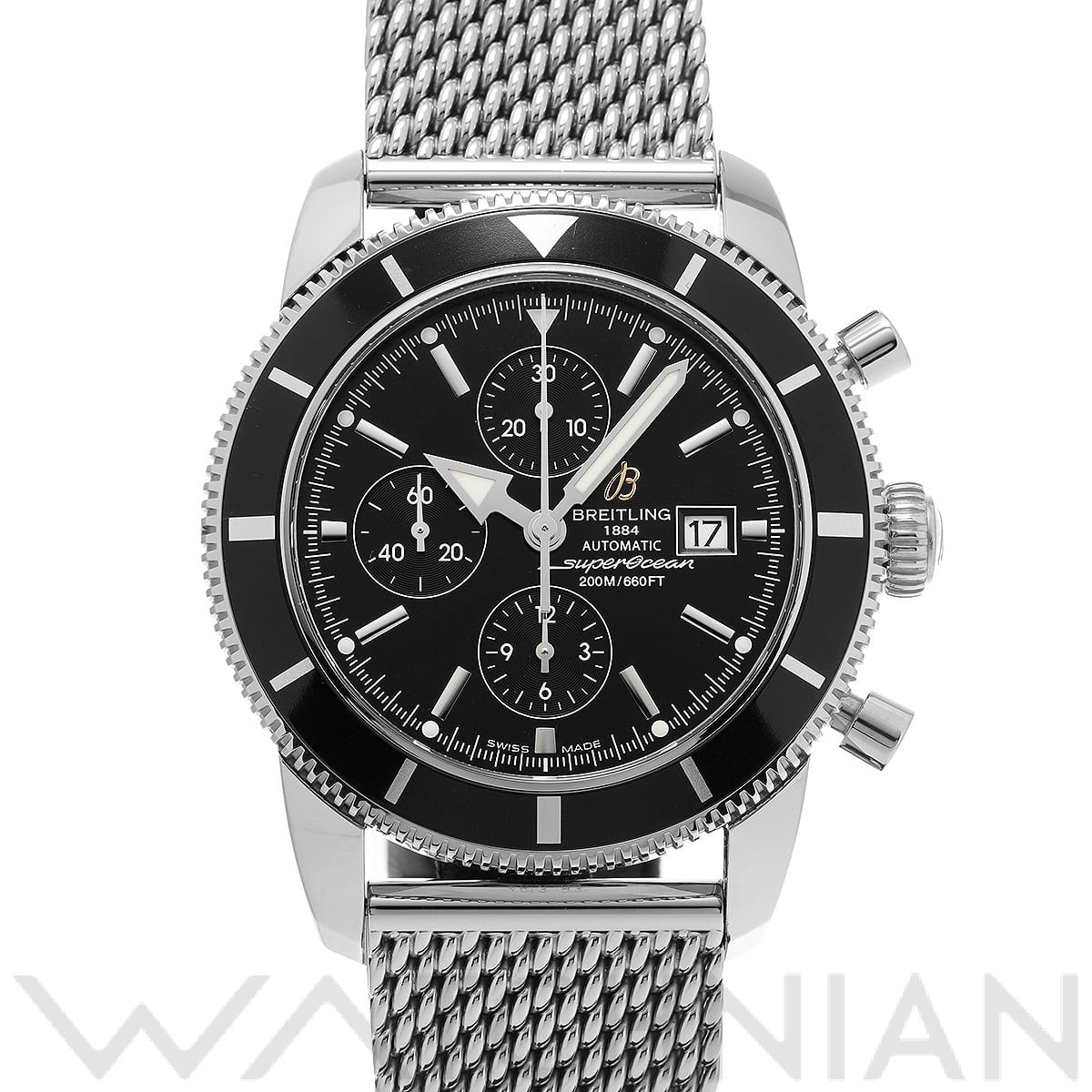 ブライトリング / BREITLING スーパーオーシャン ヘリテージ 46 クロノグラフ A1332024/B908 ブラック メンズ 時計 【中古】【wristwatch】