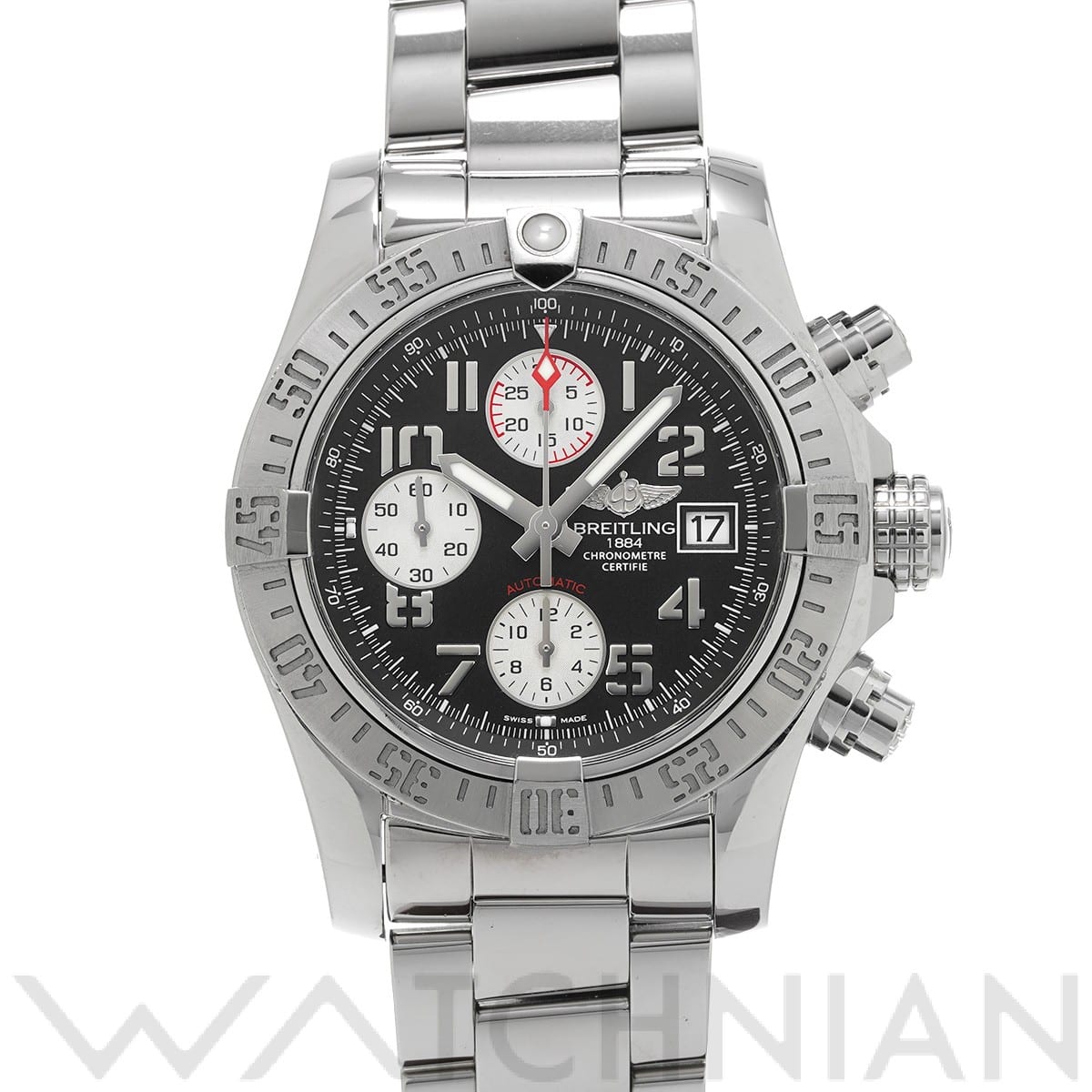 ブライトリング / BREITLING アベンジャー II A1338111/BC33 ブラック/シルバー メンズ 時計 【中古】【wristwatch】