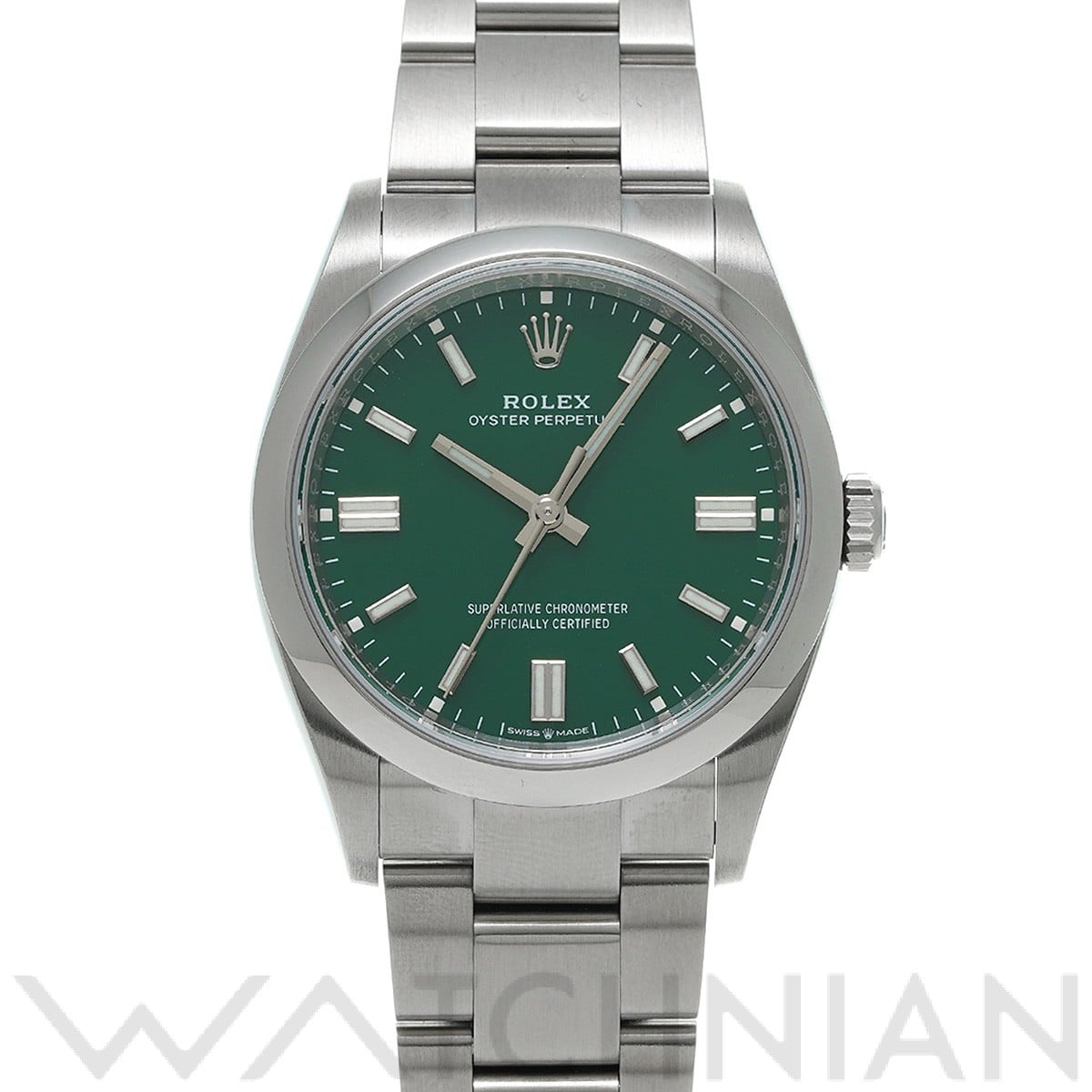 ロレックス オイスターパーペチュアル 36 126000 グリーン メンズ 時計 【中古】【wristwatch】
