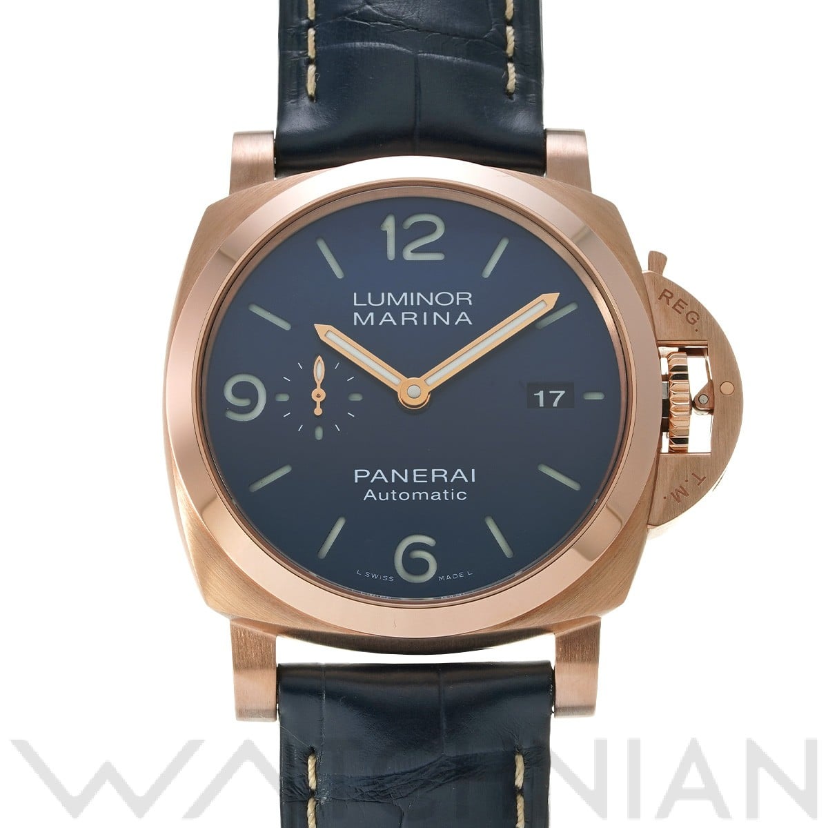 パネライ / PANERAI ルミノールマリーナ ゴールドテック PAM01112 ブルー メンズ 時計 【中古】【wristwatch】
