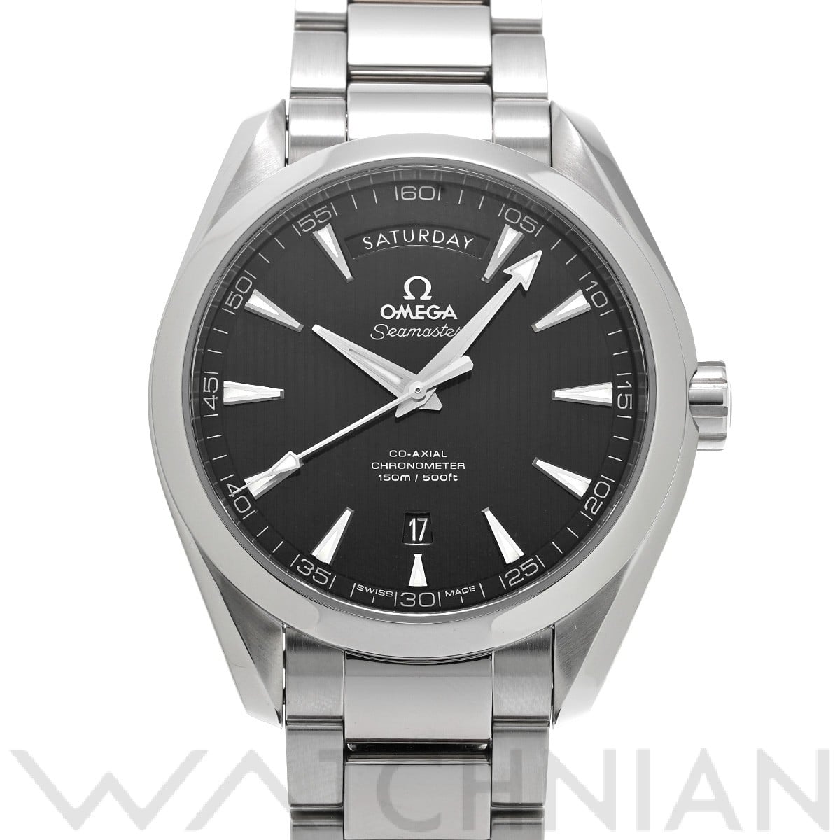 オメガ / OMEGA シーマスター アクアテラ コーアクシャル デイデイト 231.10.42.22.01.001 ブラック メンズ 時計 【中古】【wristwatch】