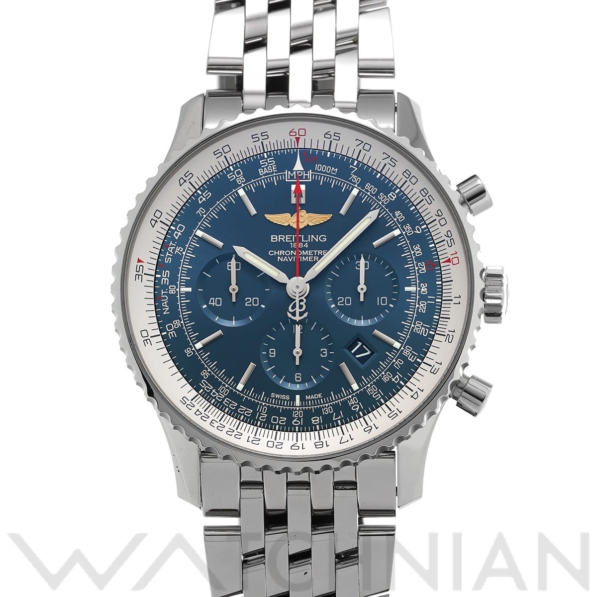 ブライトリング / BREITLING ナビタイマー 01 46 AB012721/C889 ブルー メンズ 時計 【中古】【wristwatch】