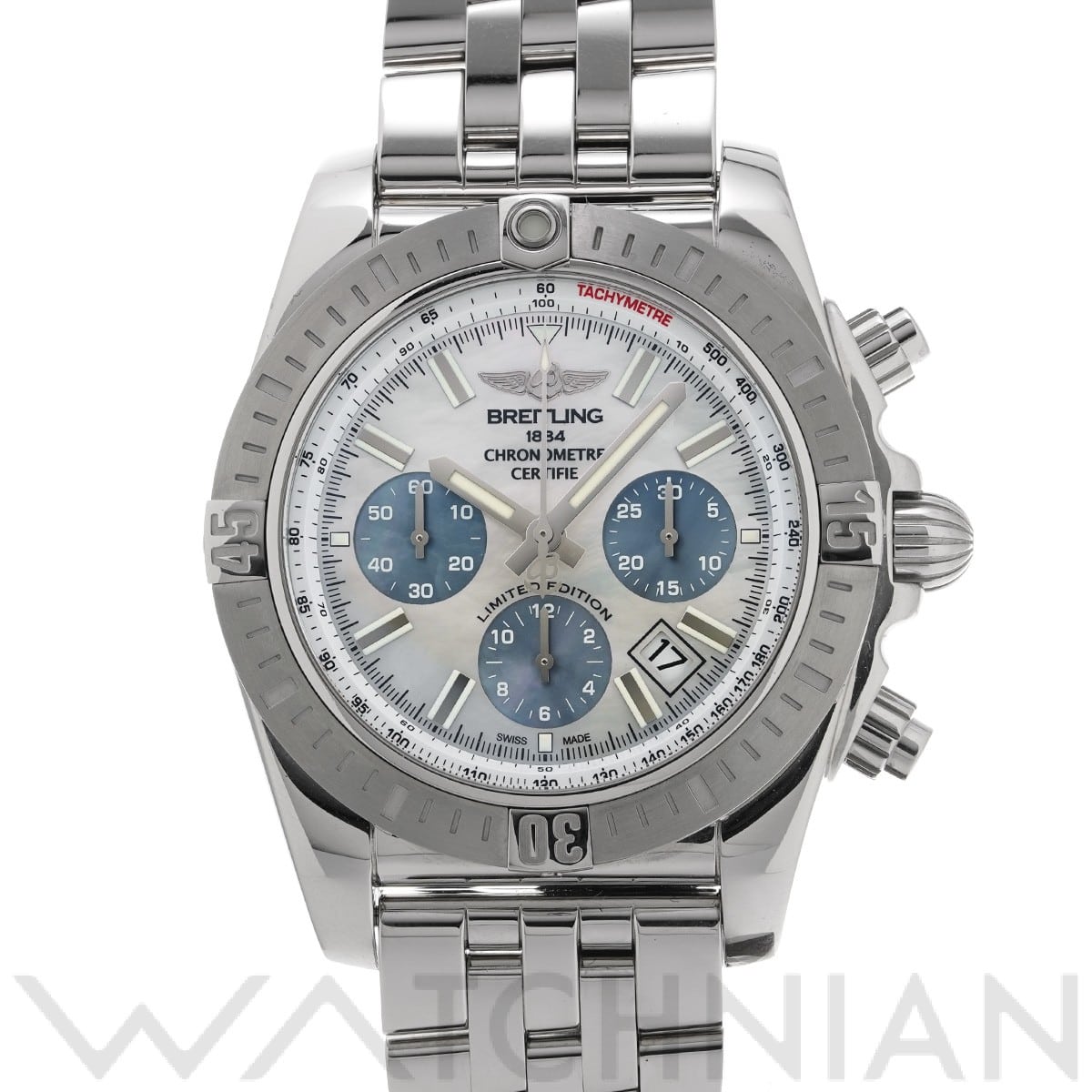 ブライトリング / BREITLING クロノマット 44 スペシャル AB01152A/A813 ホワイトシェル/ブルーシェル メンズ 時計 【中古】【wristwatch】