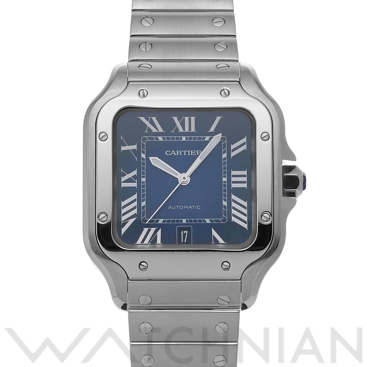 カルティエ / CARTIER サントス ドゥ カルティエ LM WSSA0013 ブルー・グラデーション メンズ 時計 【中古】【wristwatch】