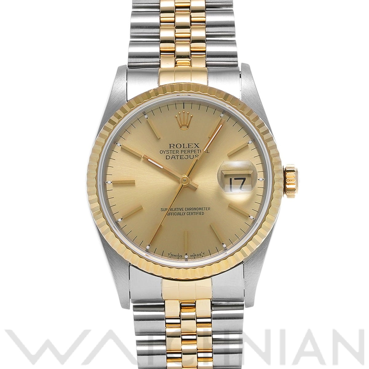 ロレックス デイトジャスト 16233 シャンパン メンズ 時計 【中古】【wristwatch】