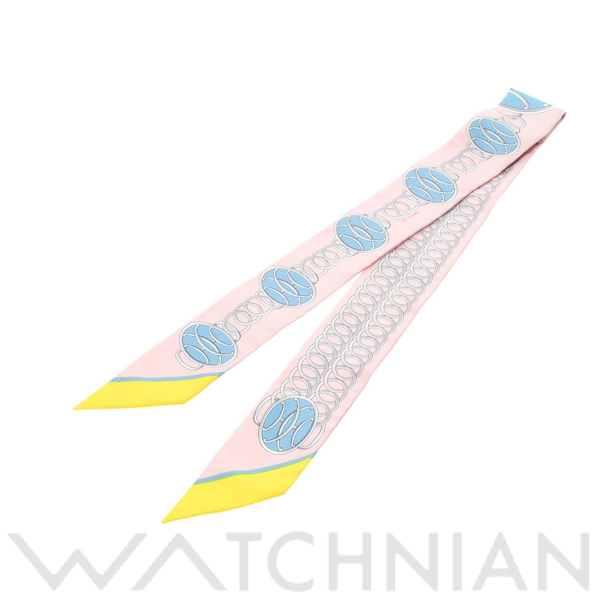 エルメス / HERMES ツイリー LIFT PROFILE ローズプードル/ジョーヌ 063777S シルク100％ レディース 【新品】【other】