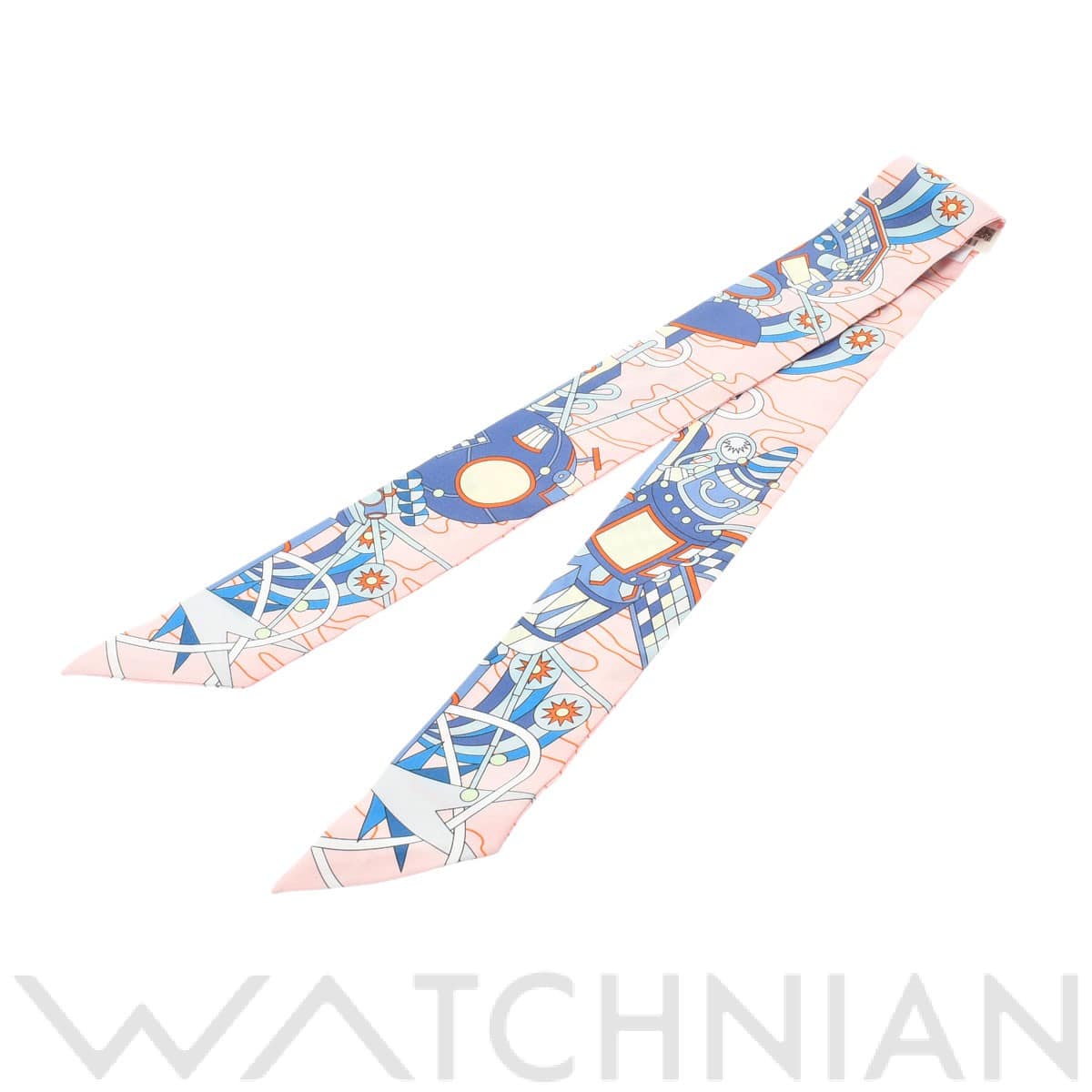 エルメス / HERMES ツイリー Hermes Scarf Odyssey ローズパール/ブルー 063707S シルク100％ レディース 【新品】【other】