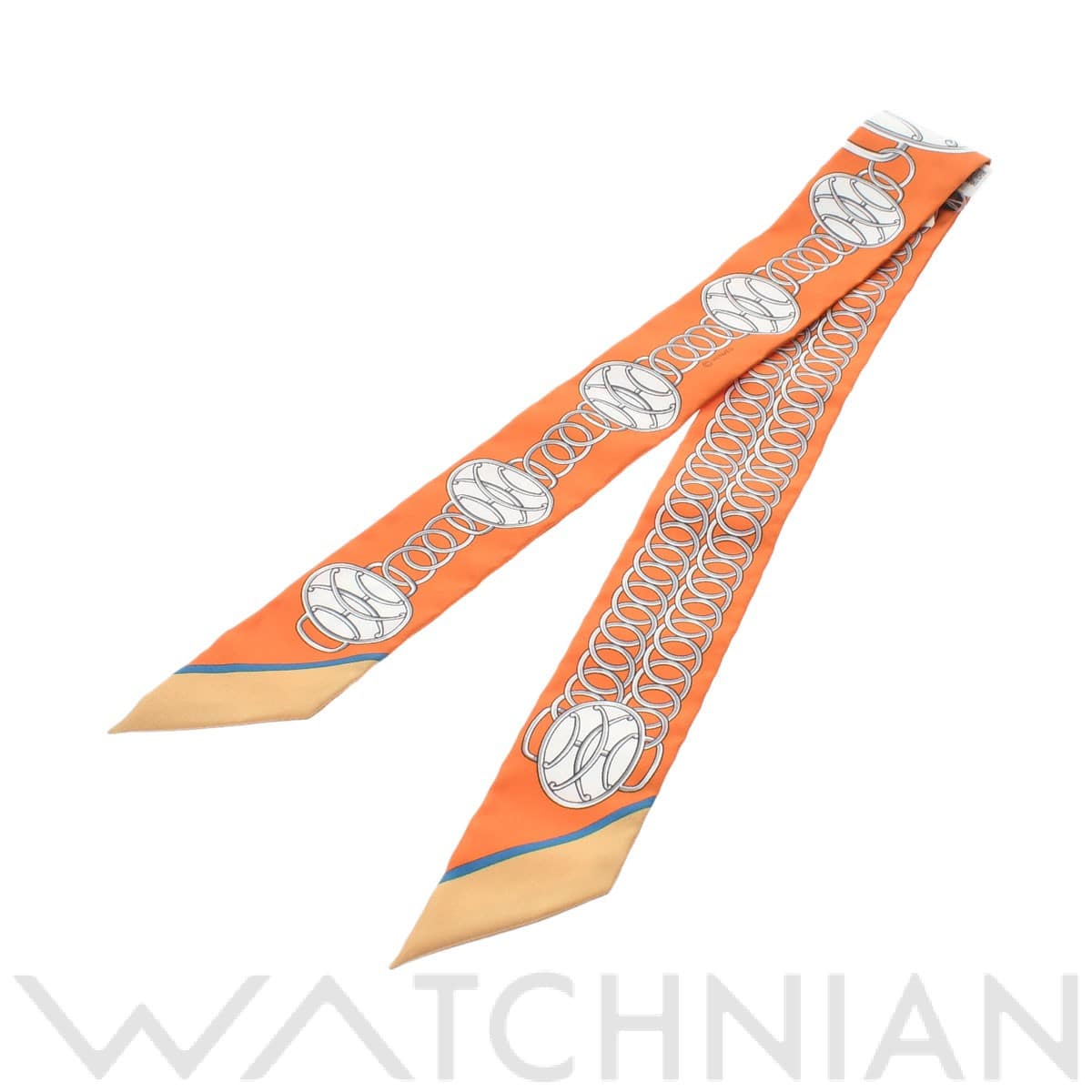 エルメス / HERMES ツイリー LIFT PROFILE ポティロン/ベージュ/グリス 063777S シルク100％ レディース 【新品】【other】