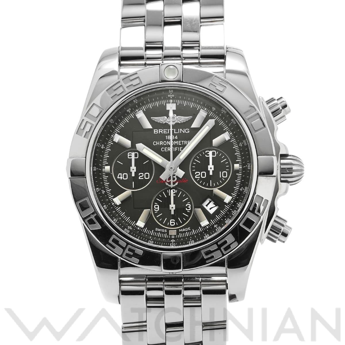 ブライトリング / BREITLING クロノマット 44 A011M24PA グレー/ブラック メンズ 時計 【中古】【wristwatch】