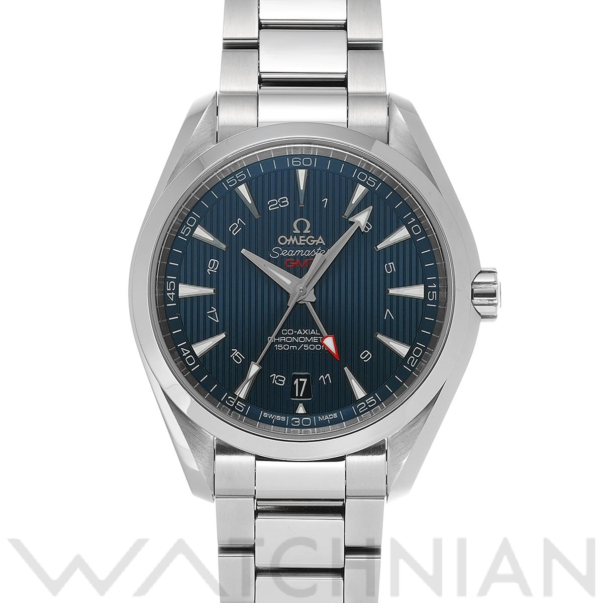 オメガ / OMEGA シーマスター アクアテラ コーアクシャル GMT 231.10.43.22.03.001 ブルー メンズ 時計 【中古】【wristwatch】