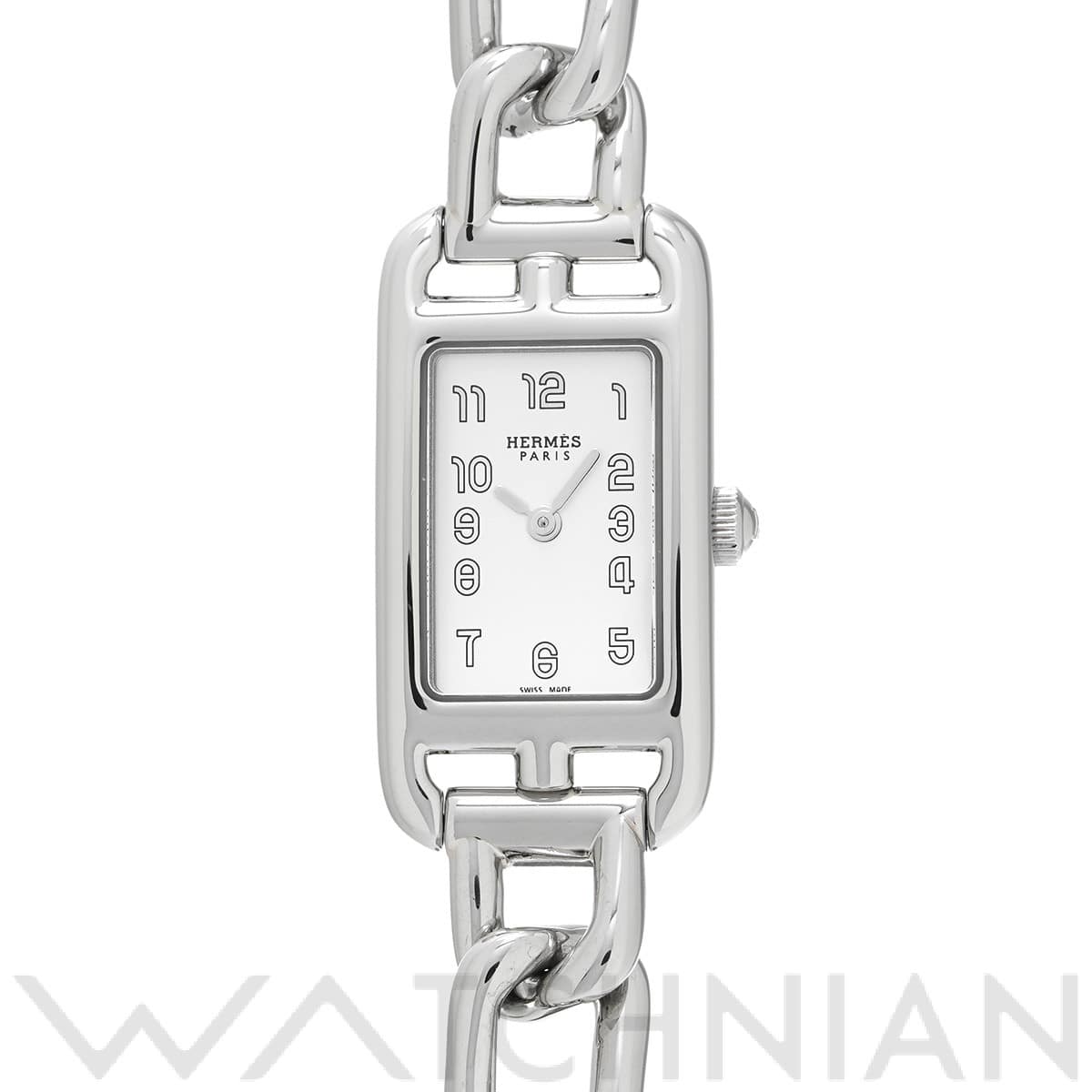 エルメス ナンタケット SM NA2.110 シルバー レディース 時計 【中古】【wristwatch】
