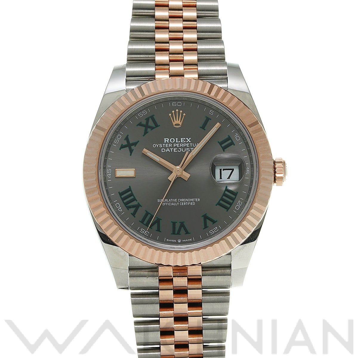 ロレックス デイトジャスト 41 126331 スレート メンズ 時計 【中古】【wristwatch】