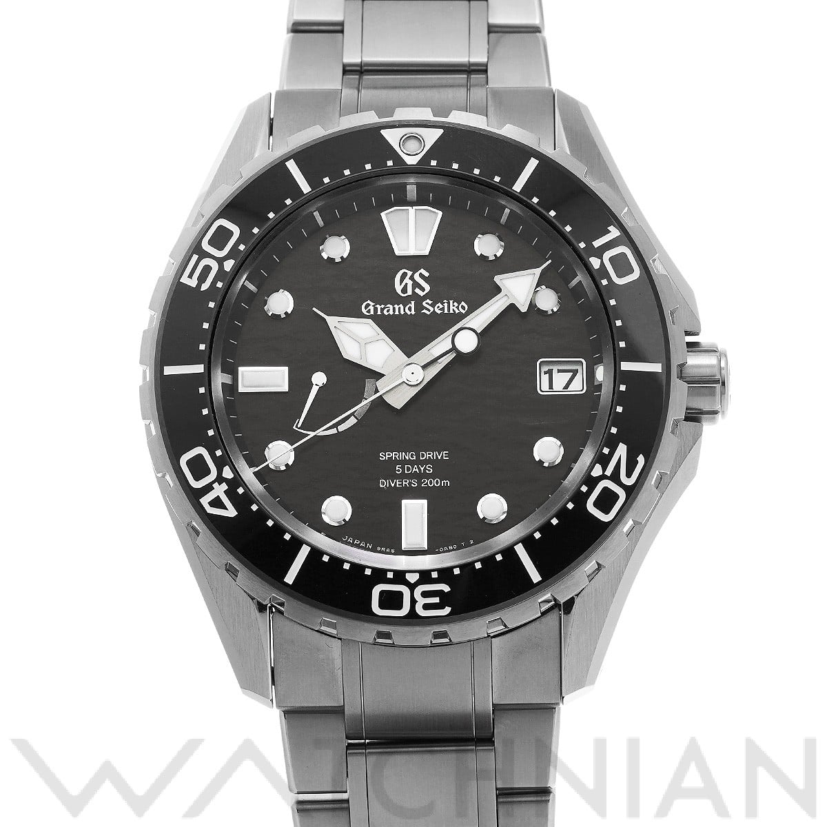 グランドセイコー / Grand Seiko エボリューション9コレクション スプリングドライブ 5デイズ ダイバーズ SLGA015 ブラック メンズ 時計 【中古】【wristwatch】
